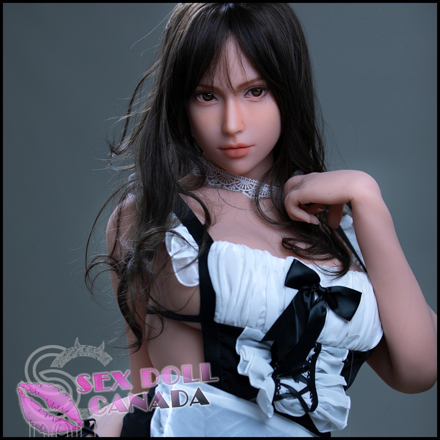 SE DOLL Realistic Sex Doll Black Hair BBW Chubby Fat Curvy Full Body