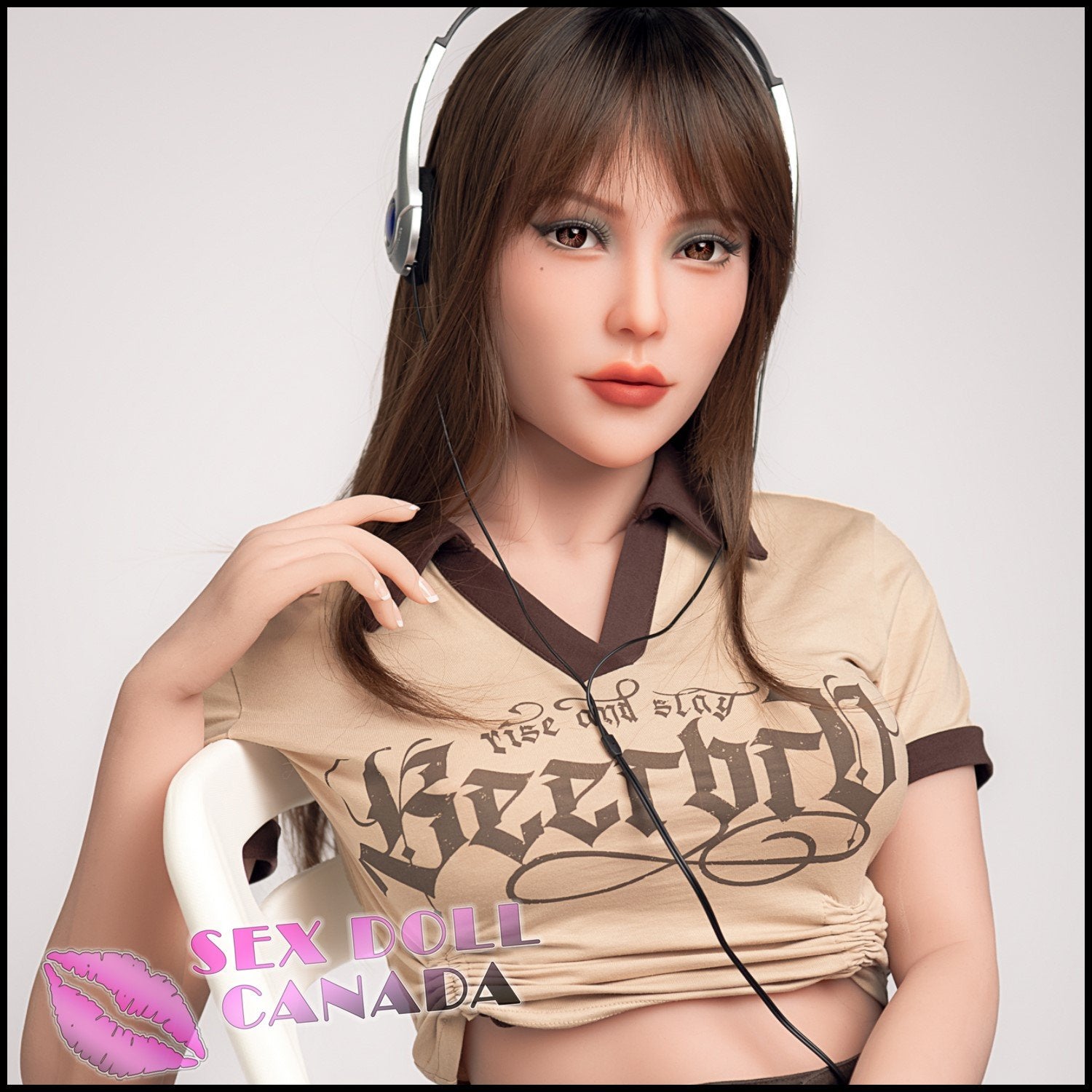 SE DOLL Realistic Sex Doll Brunette Hair Western American Big Tits Breasts