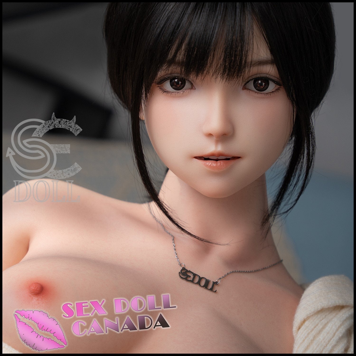 SE DOLL Realistic Sex Doll Asian Japanese Chinese Black Hair Big Tits Breasts