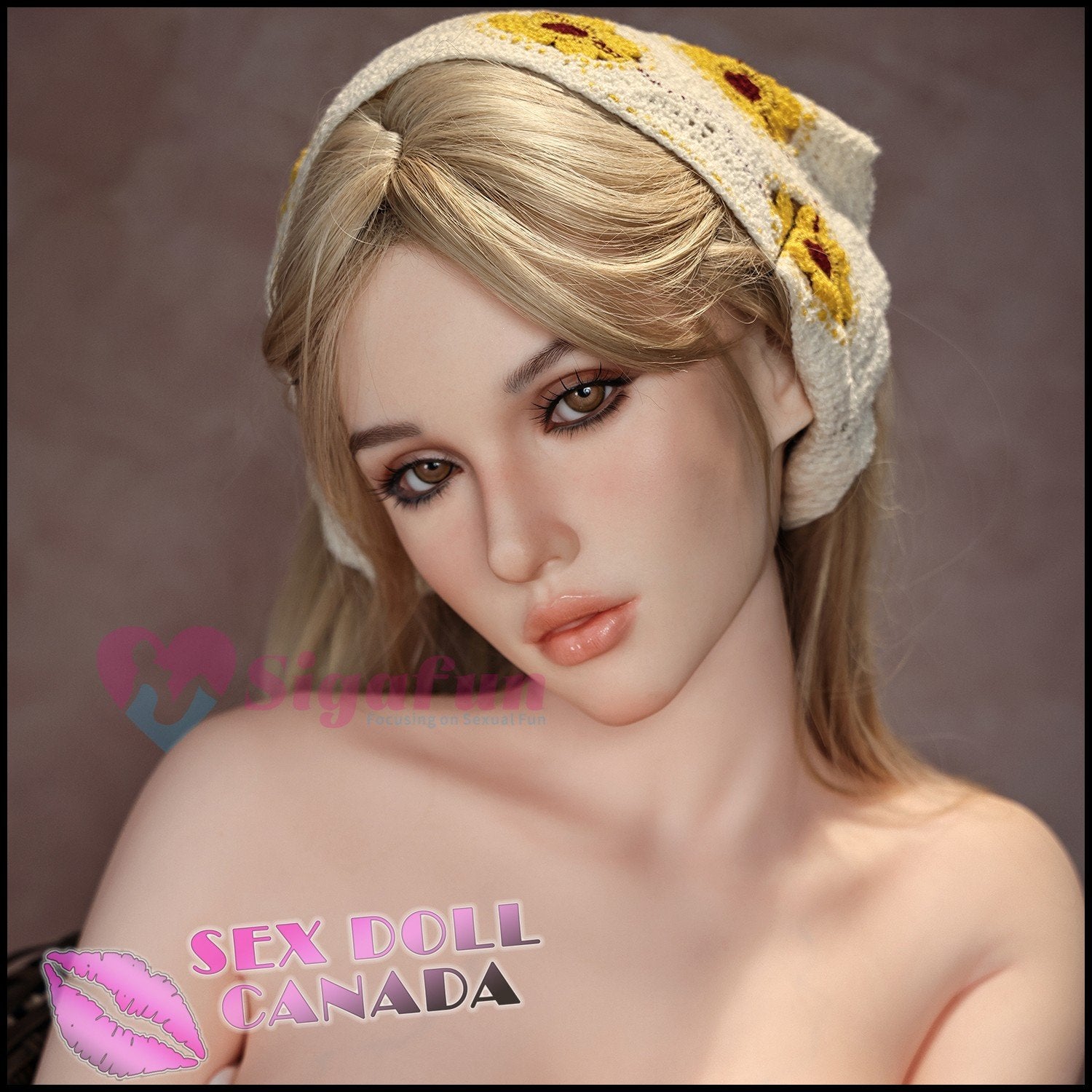 Sigafun Realistic Sex Doll Blonde Hair Big Tits Breasts (Sticker) New