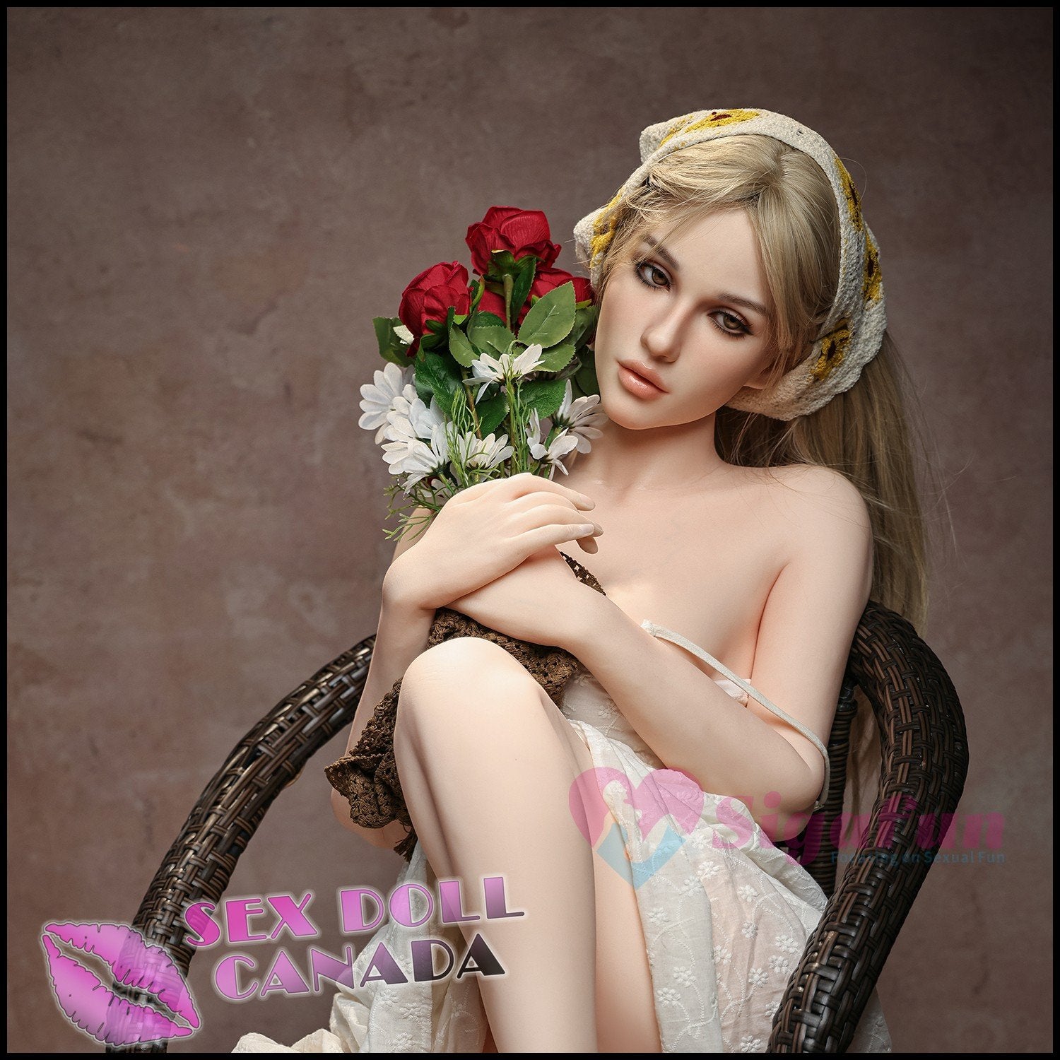 Sigafun Realistic Sex Doll Blonde Hair (Sticker) New Robot