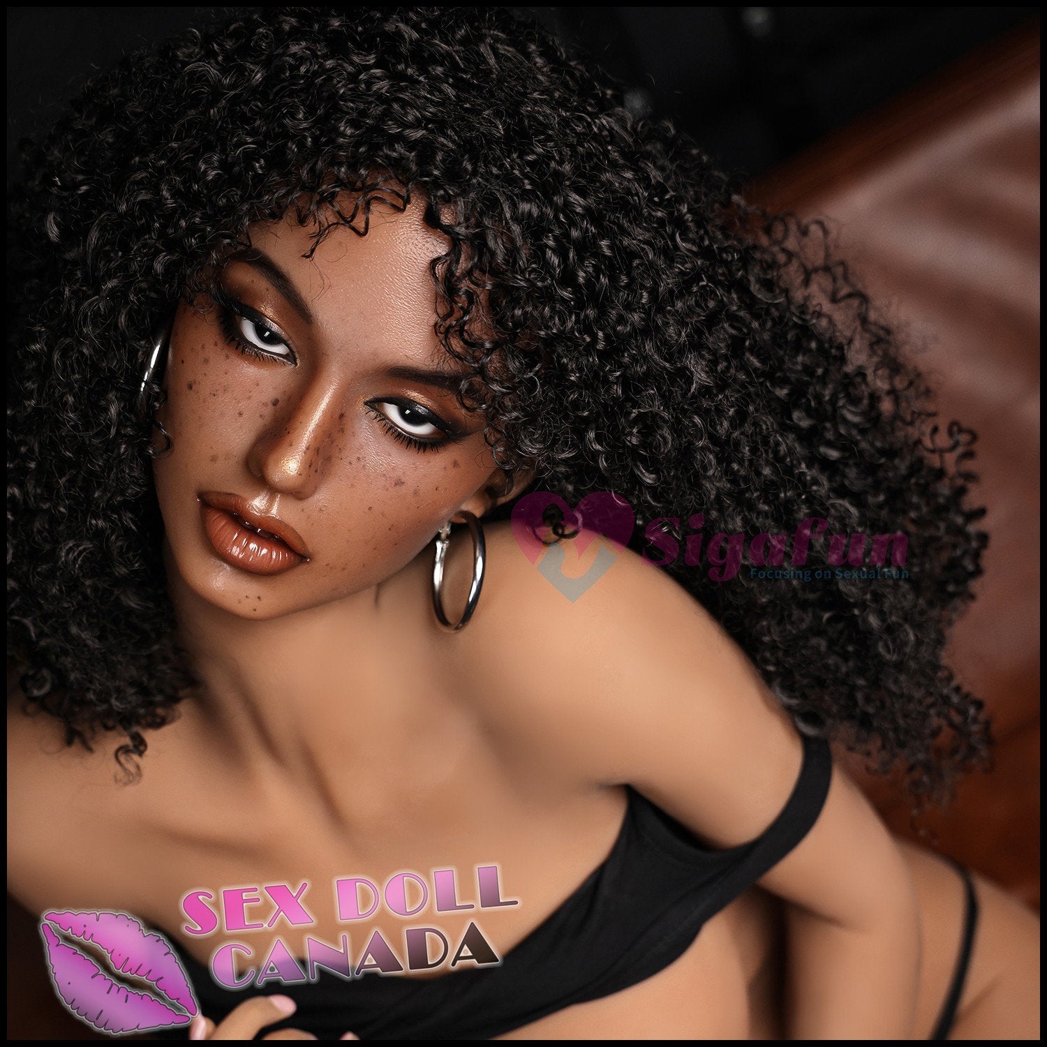 Sigafun Realistic Sex Doll Brunette Hair Black Hair Robot