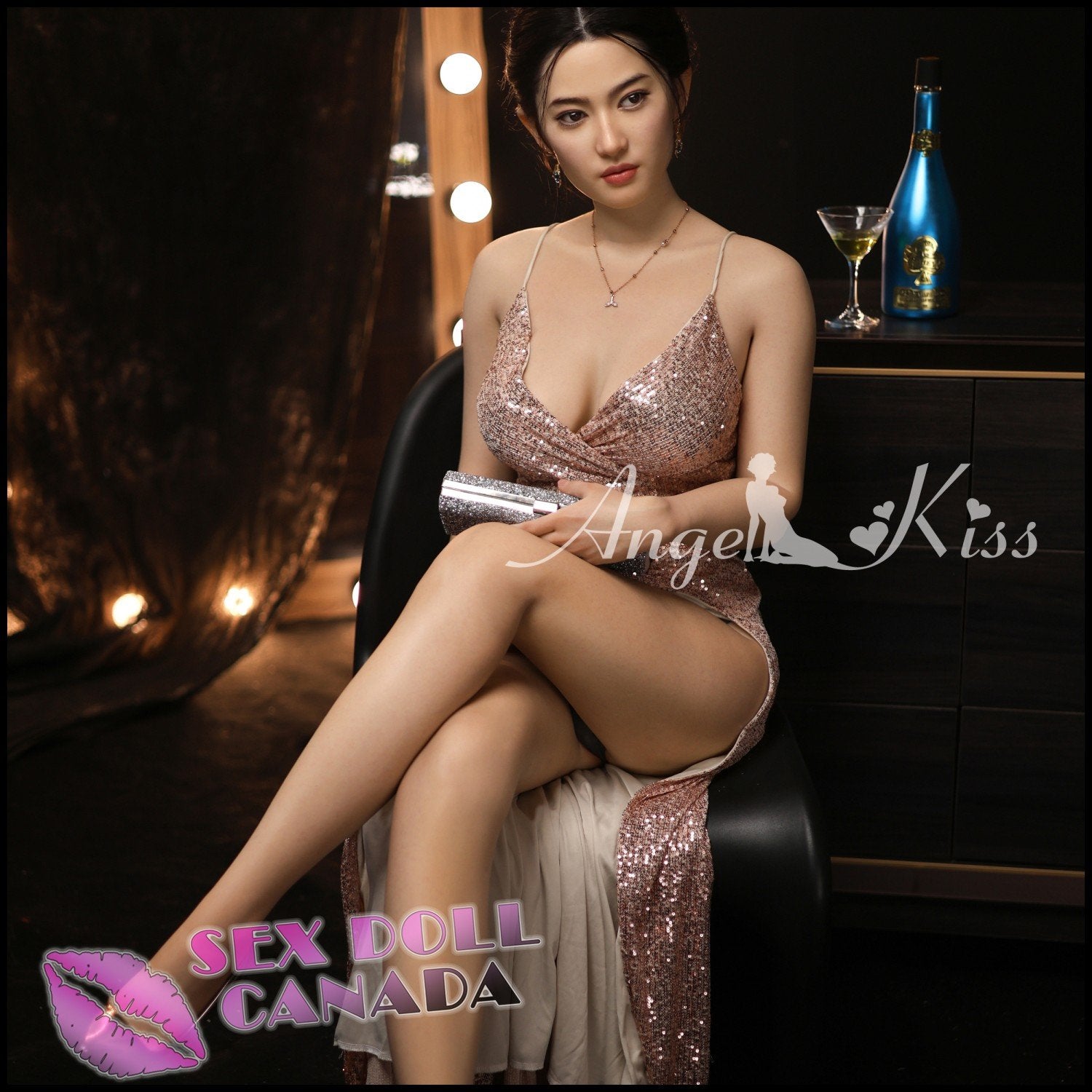Angel Kiss Realistic Sex Doll Asian Japanese Chinese Black Hair Big Tits Breasts