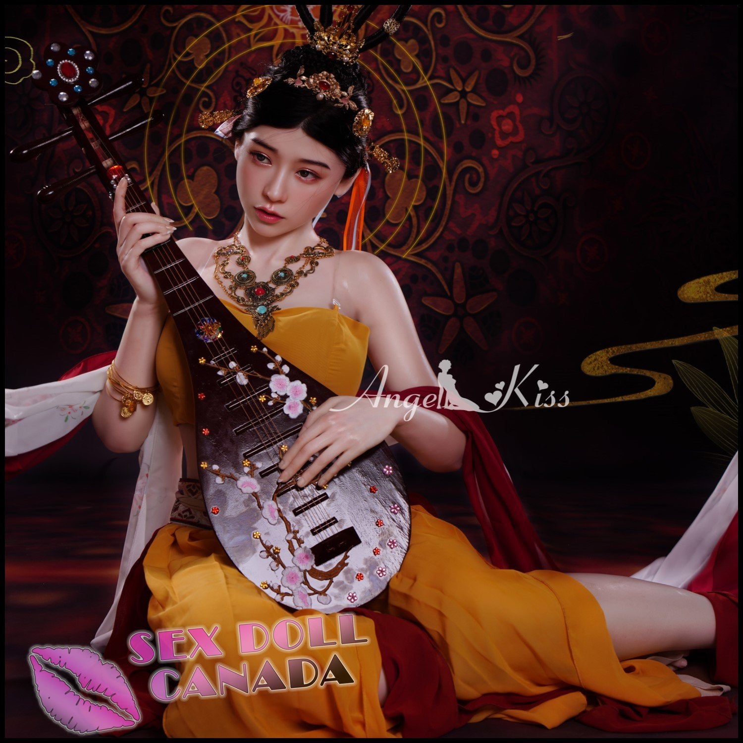 Angel Kiss Realistic Sex Doll Black Hair Huge Tits Boobs Asian Japanese Chinese