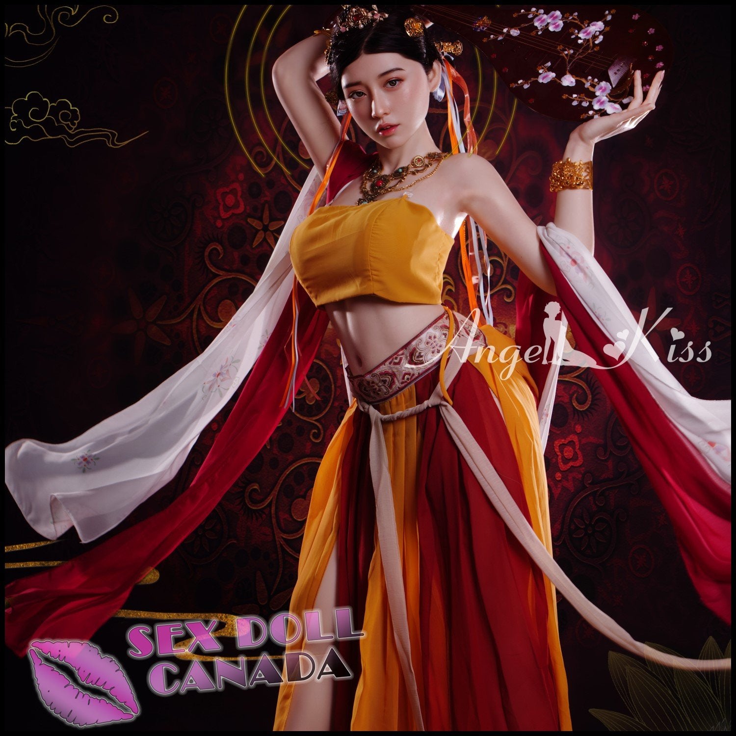 Angel Kiss Realistic Sex Doll Huge Tits Boobs Black Hair Asian Japanese Chinese