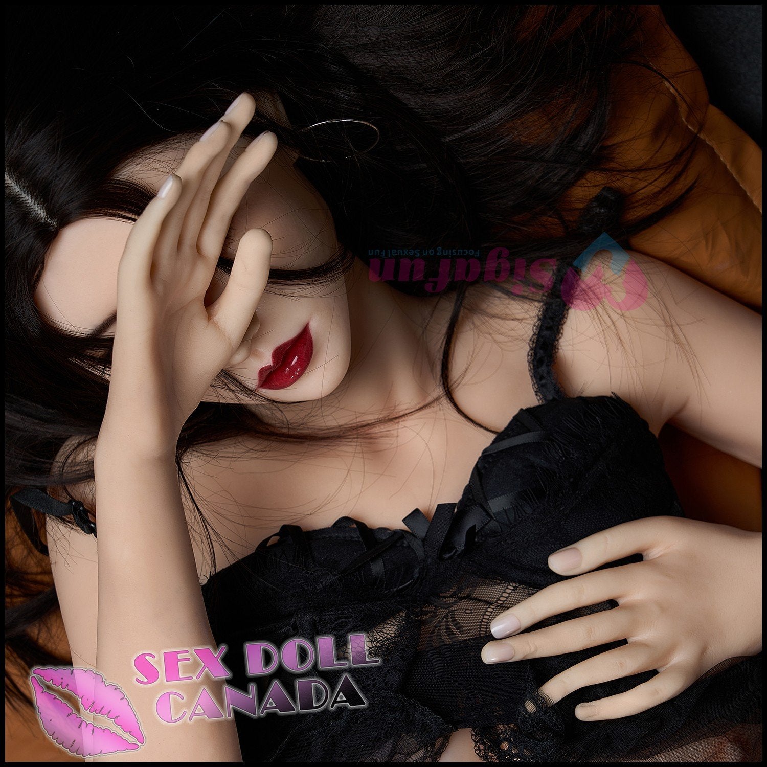 Sigafun Realistic Sex Doll Western American Black Hair Robot