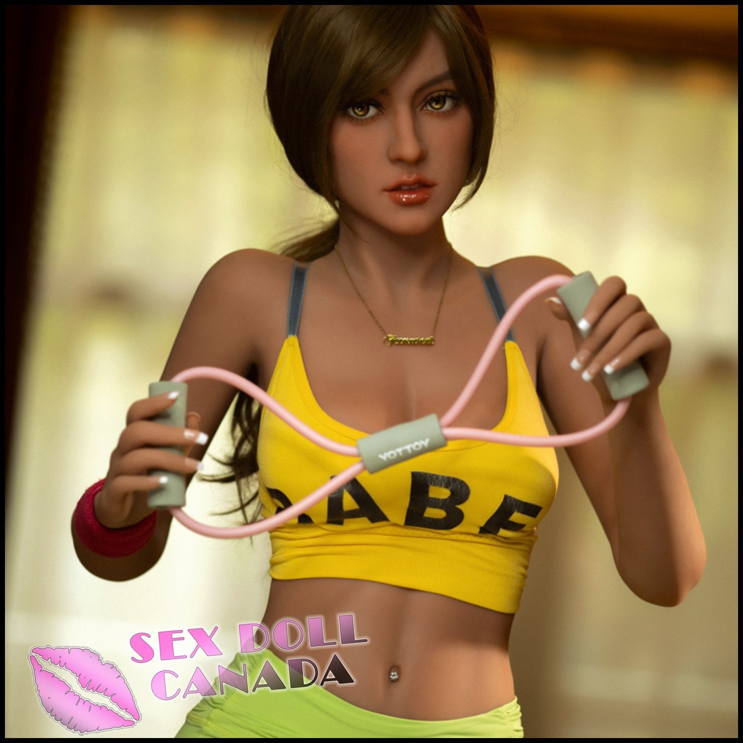 FunWestDoll Realistic Sex Doll Big Tits Breasts Brunette Hair Indian Arab Brown