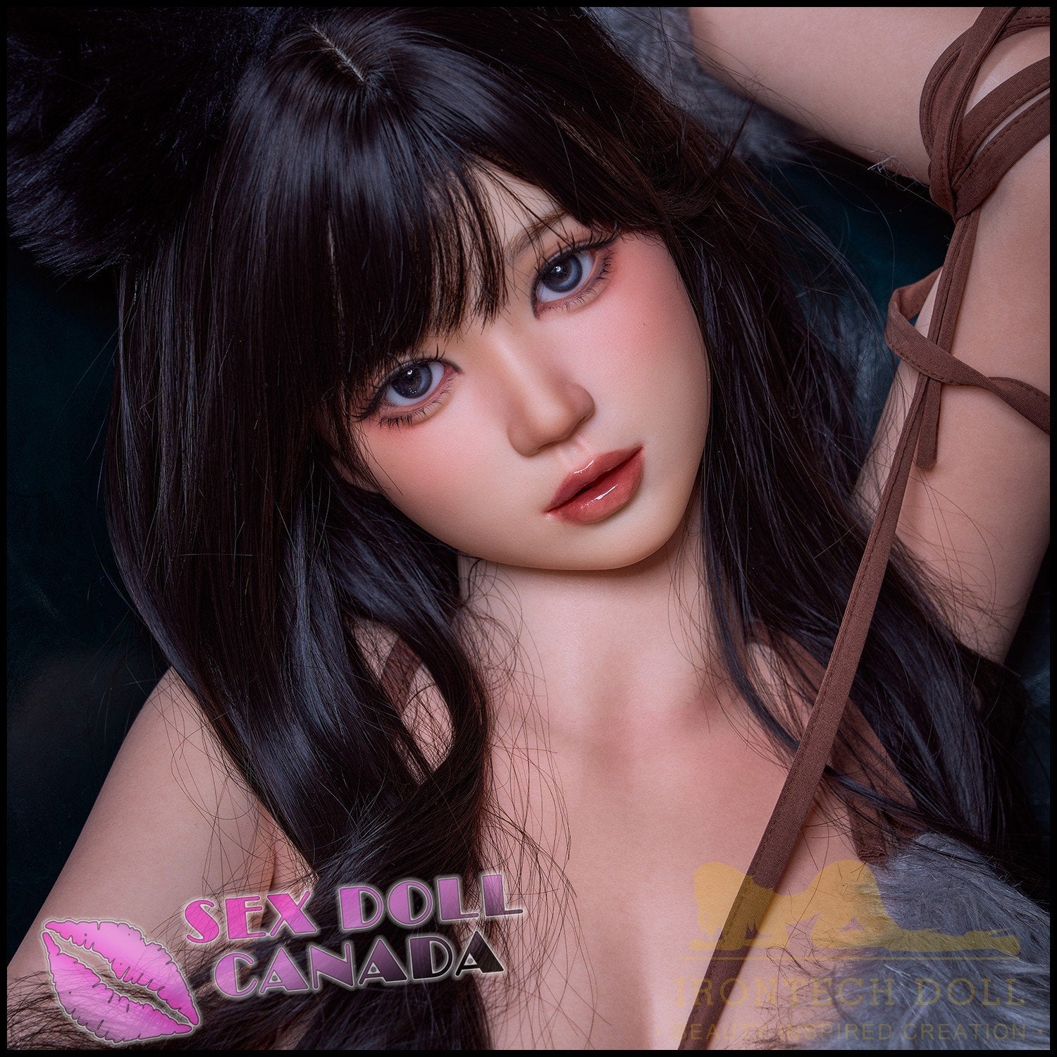 IRONTECH Realistic Sex Doll Asian Japanese Chinese Black Hair Curvy Full Body