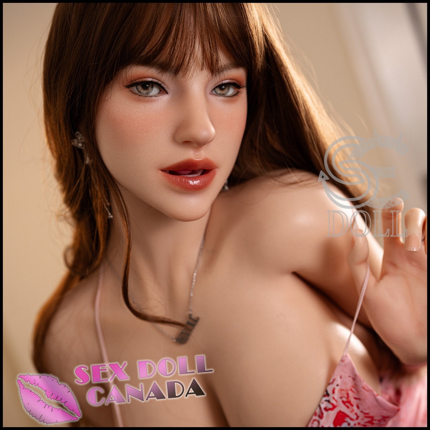 SE DOLL Realistic Sex Doll Brunette Hair Big Tits Breasts Western American