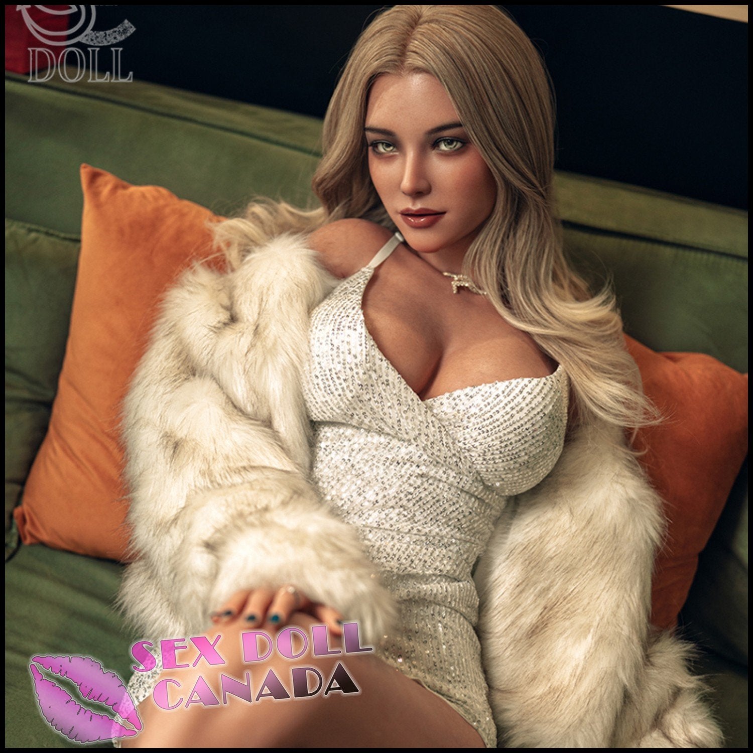 SE DOLL Realistic Sex Doll Western American Gray Silver White Hair Blonde Hair