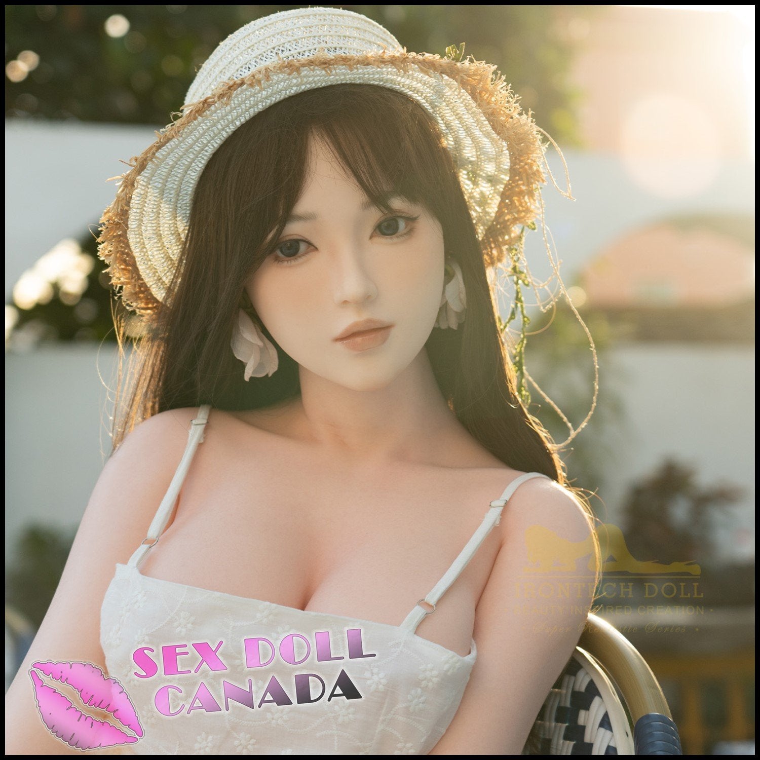 IRONTECH Realistic Sex Doll Big Tits Breasts Asian Japanese Chinese Brunette Hair