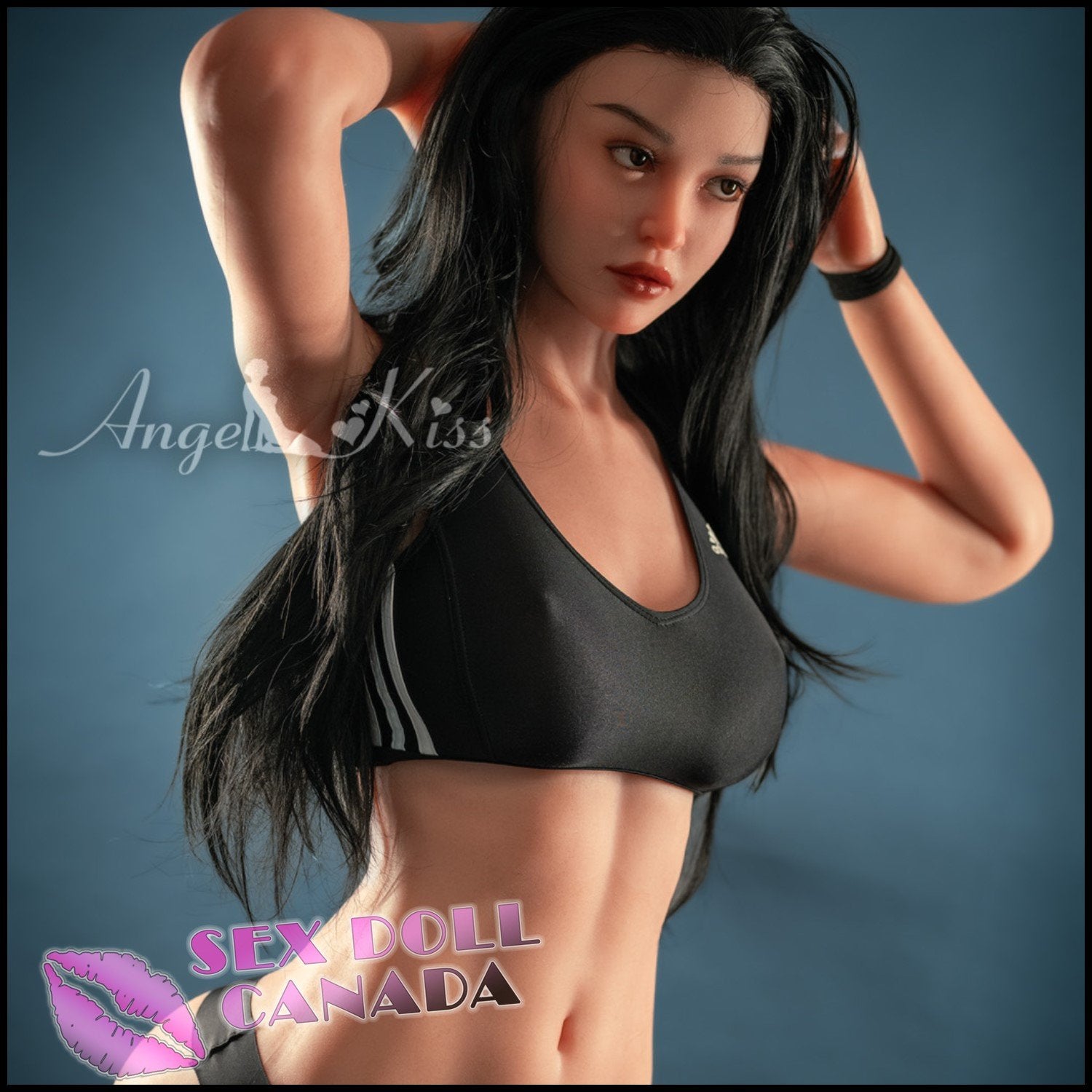 Angel Kiss Realistic Sex Doll Black Hair Big Ass Butt Western American