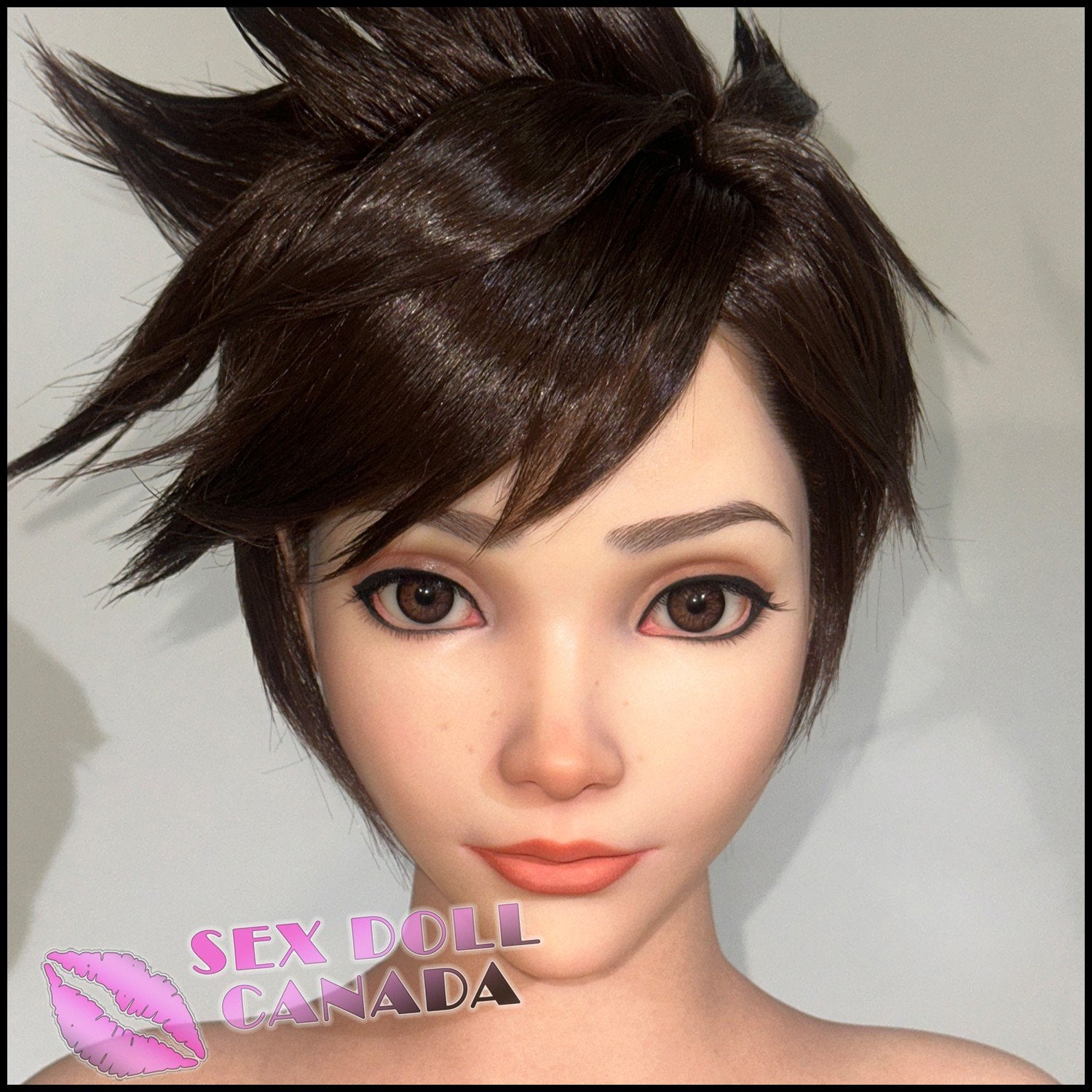 Game Lady Realistic Sex Doll Curvy Full Body Big Ass Butt Black Hair