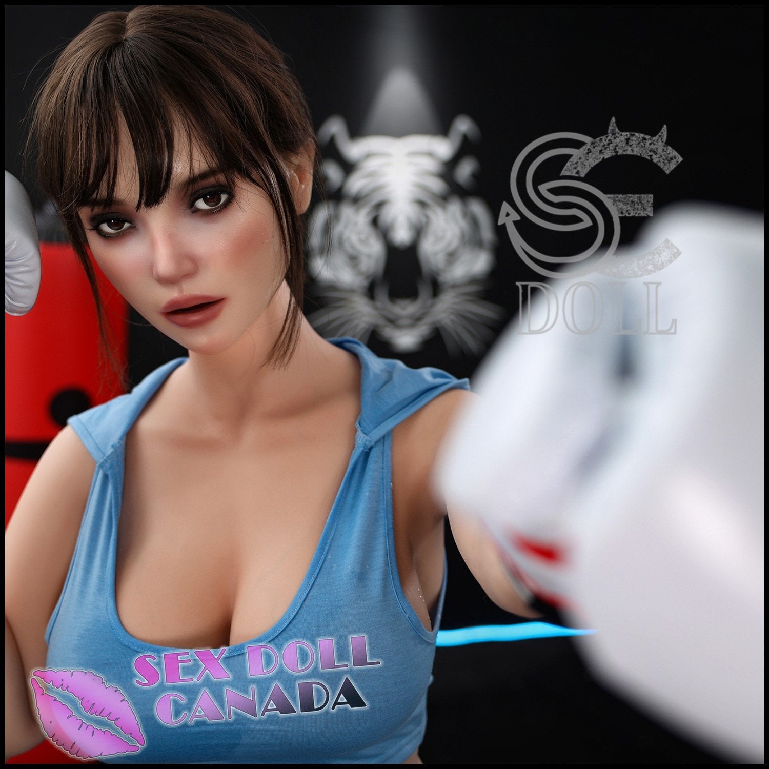 SE DOLL Realistic Sex Doll Small Waist Western American Brunette Hair