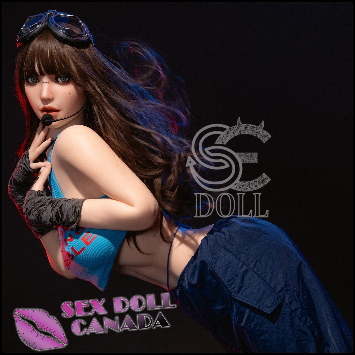 SE DOLL Realistic Sex Doll Big Tits Breasts Brunette Hair Tall Long Legs