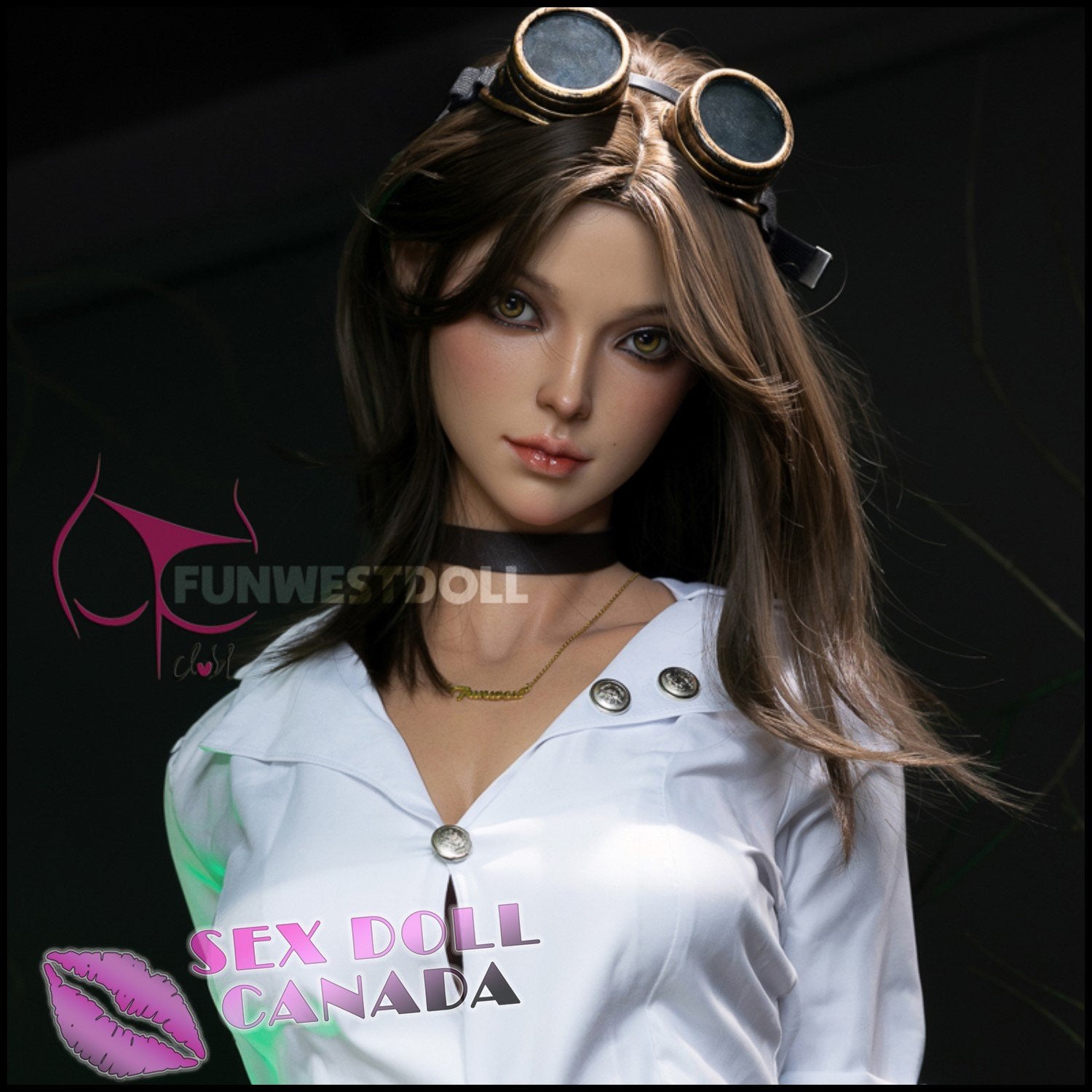 FunWestDoll Realistic Sex Doll Tall Long Legs Brunette Hair Western American
