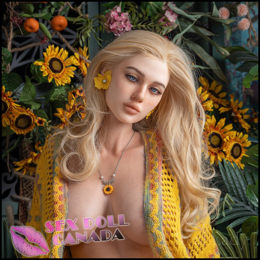Real Lady Realistic Sex Doll Blonde Hair Russian German Huge Tits Boobs