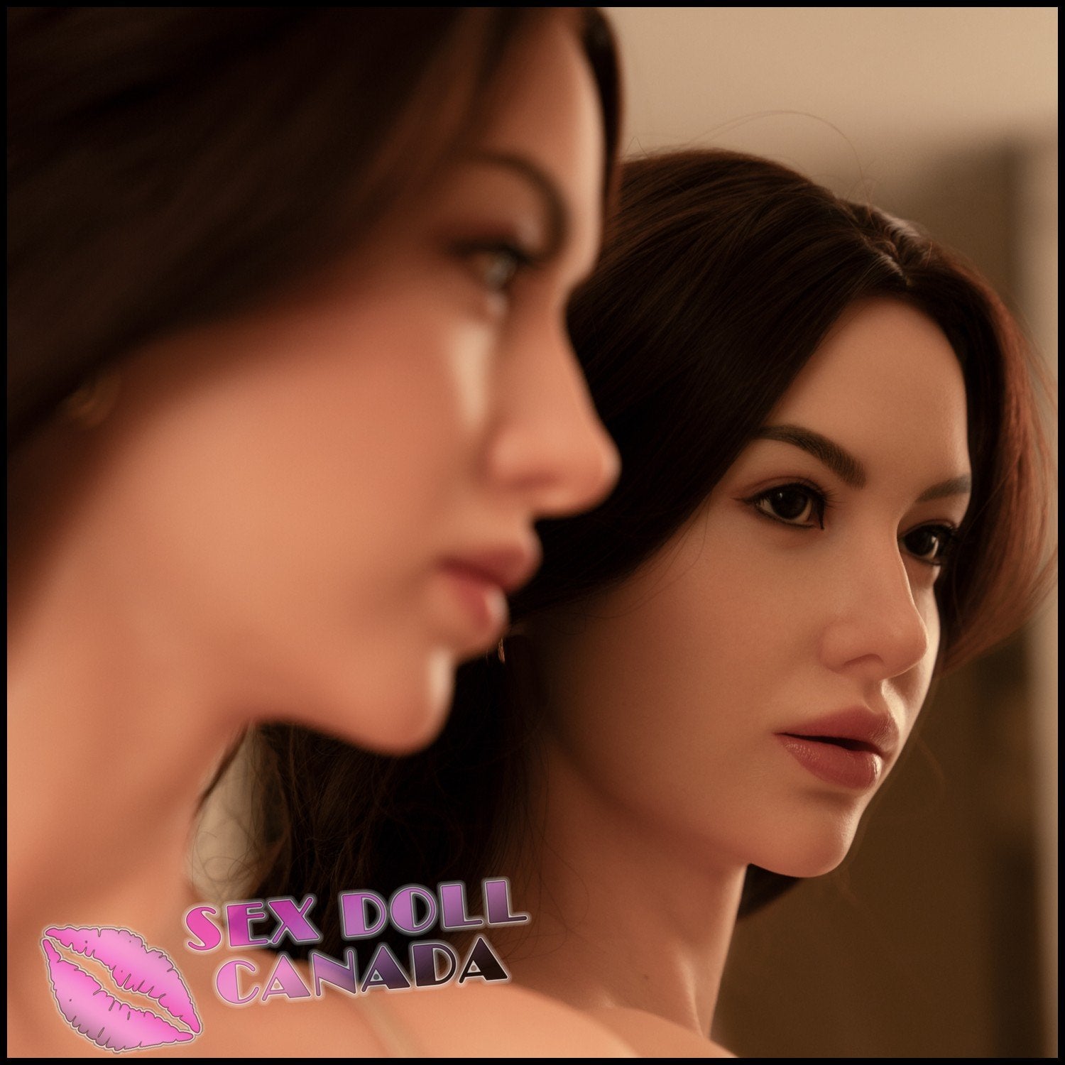 Zelex Realistic Sex Doll Russian German Black Hair Brunette Hair