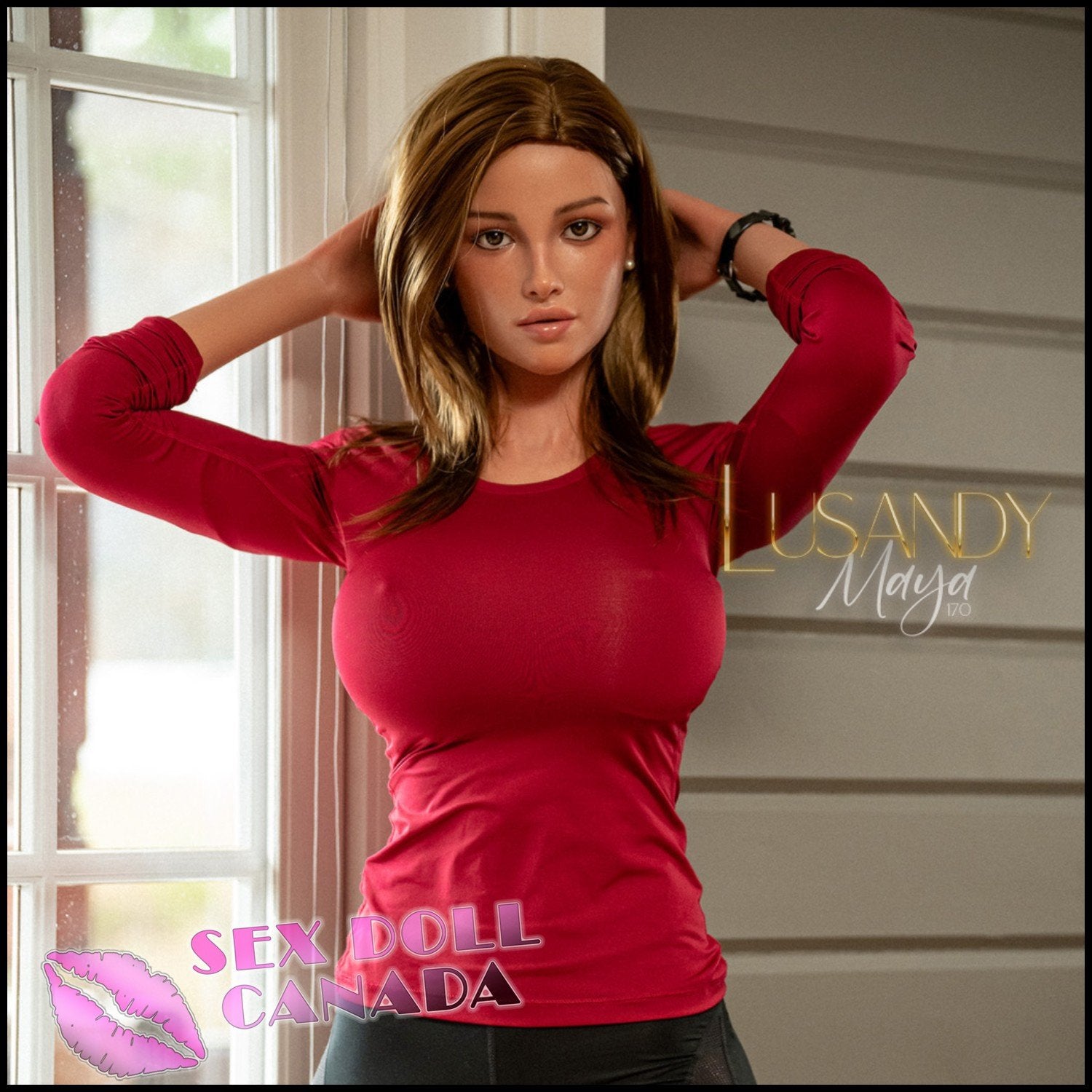 Lusandy Realistic Sex Doll Indian Arab Brown Huge Tits Boobs Brunette Hair