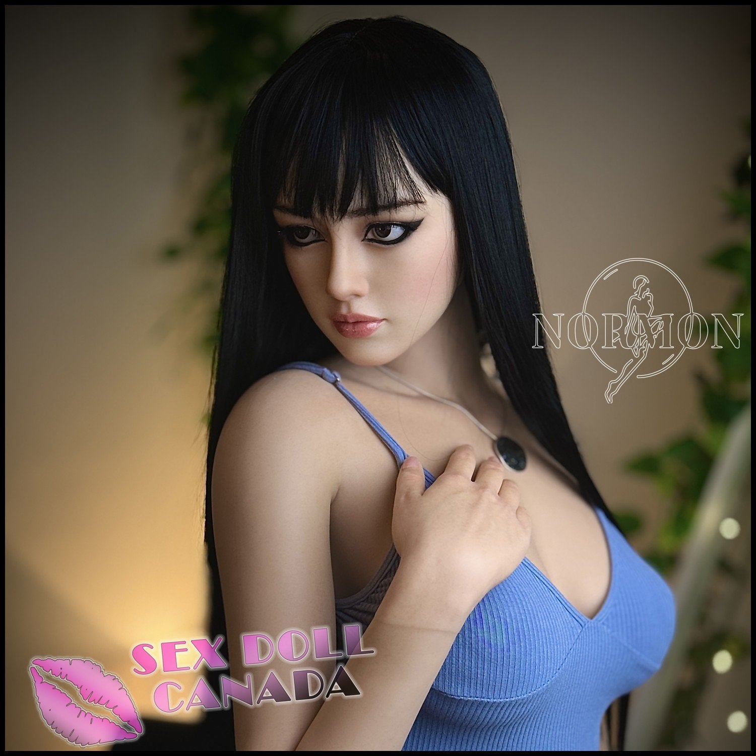 Normon Doll Realistic Sex Doll Curvy Full Body Asian Japanese Chinese Black Hair