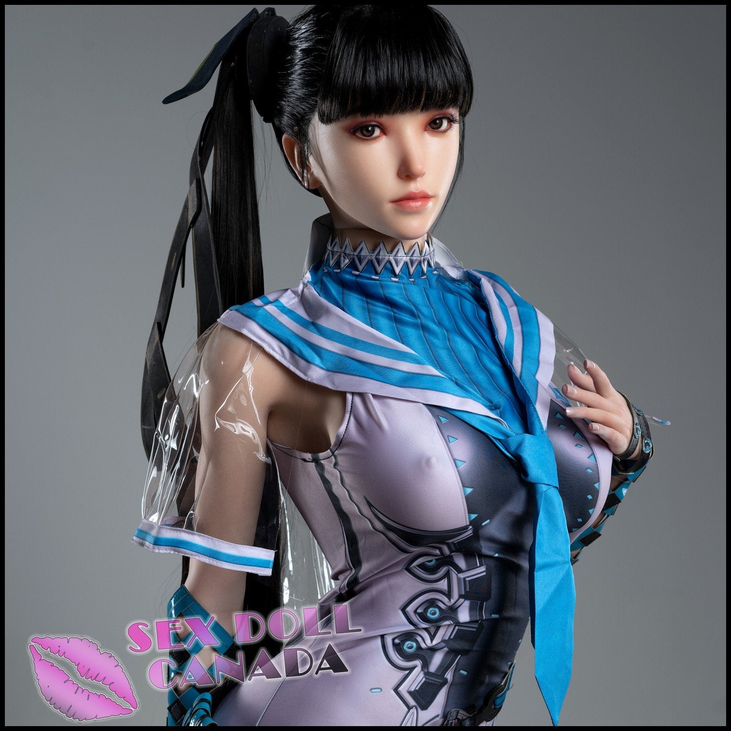 Game Lady Realistic Sex Doll Huge Tits Boobs Asian Japanese Chinese Black Hair