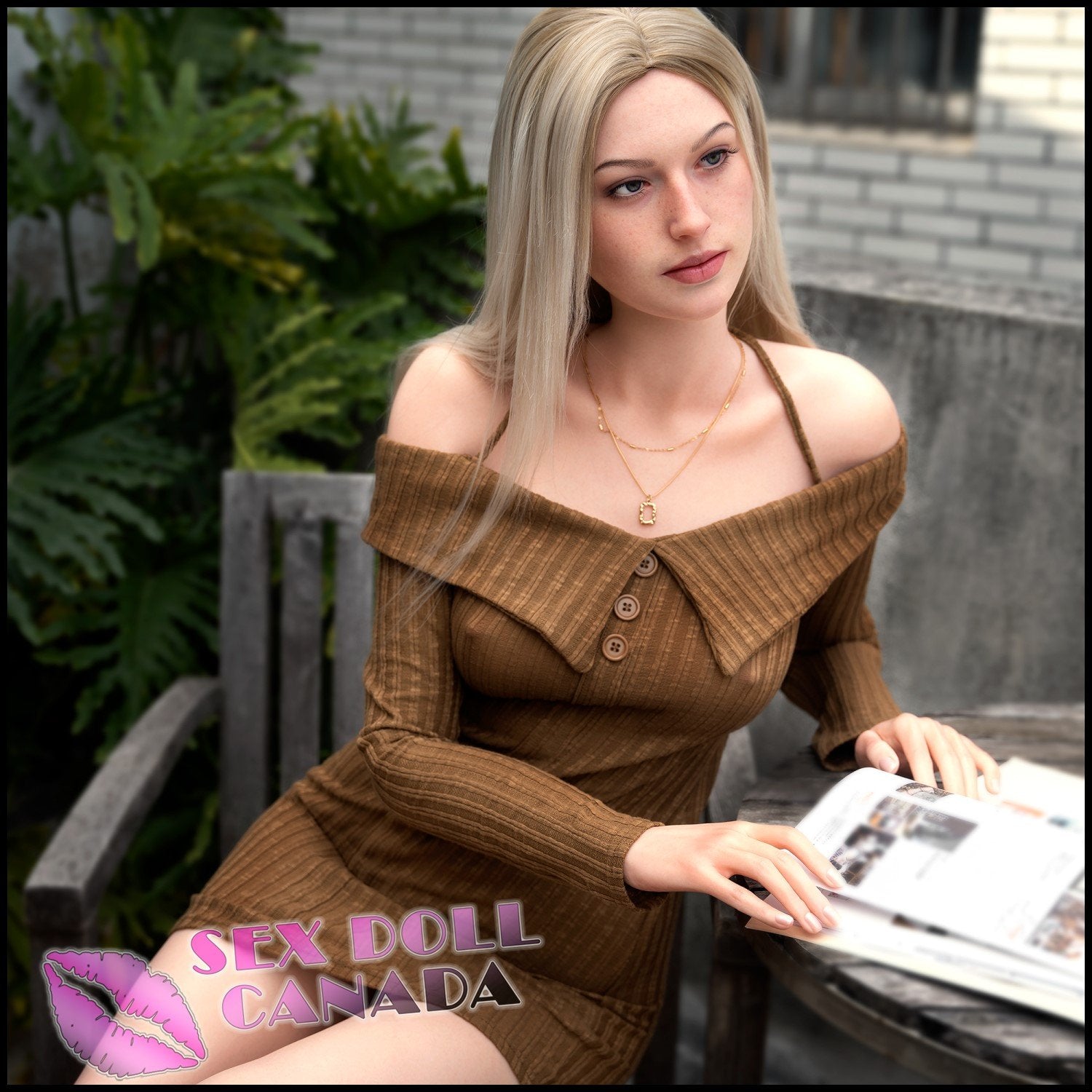 Zelex Realistic Sex Doll Big Tits Breasts Blonde Hair Tall Long Legs