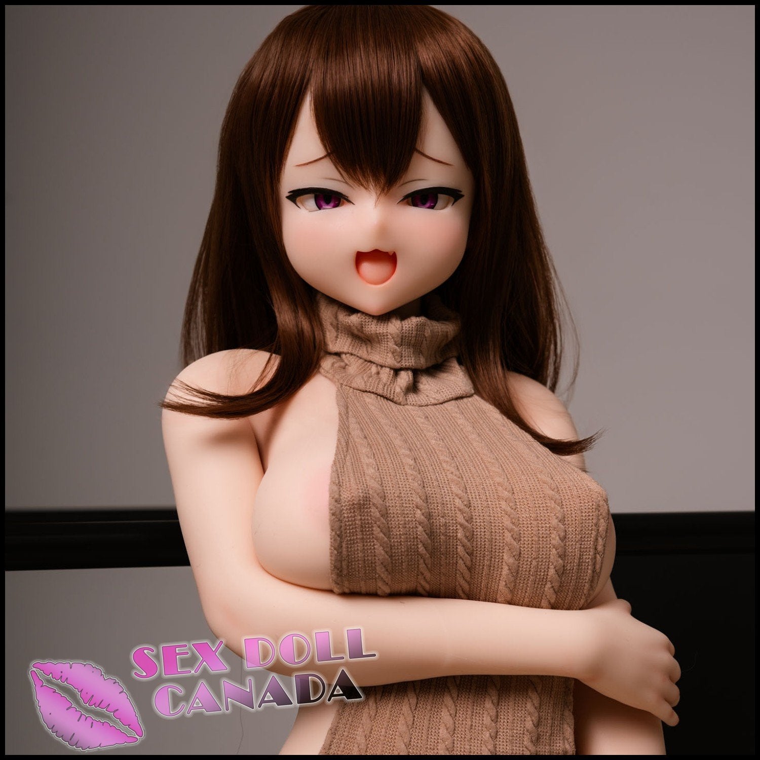 IROKEBIJIN Realistic Sex Doll Small Waist Brunette Hair Big Tits Breasts