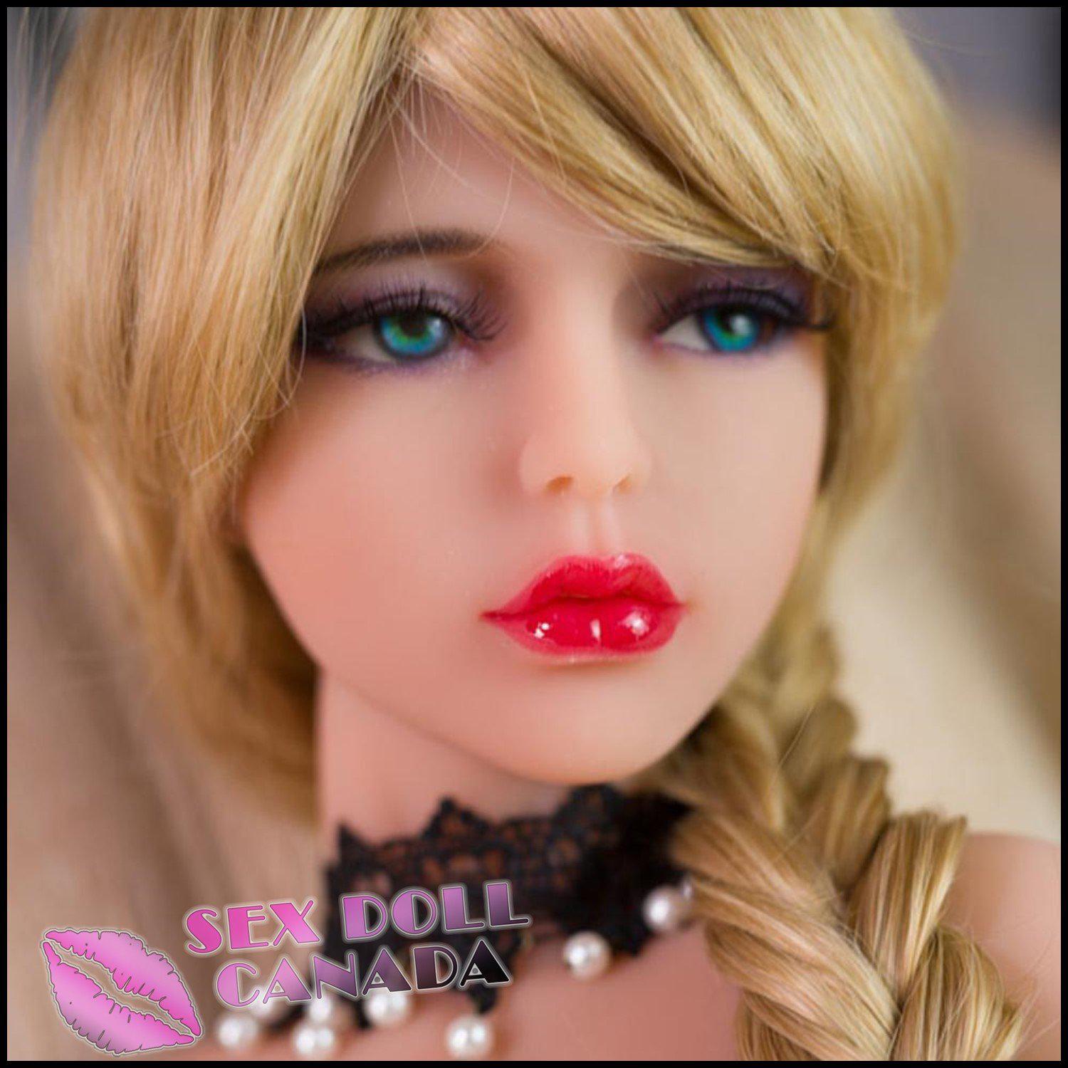 6YE Realistic Sex Doll Curvy Full Body Small Waist Blonde Hair