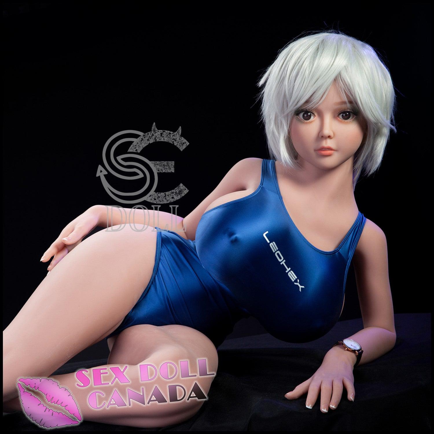 SE DOLL Realistic Sex Doll Asian Japanese Chinese Huge Tits Boobs Gray Silver White Hair