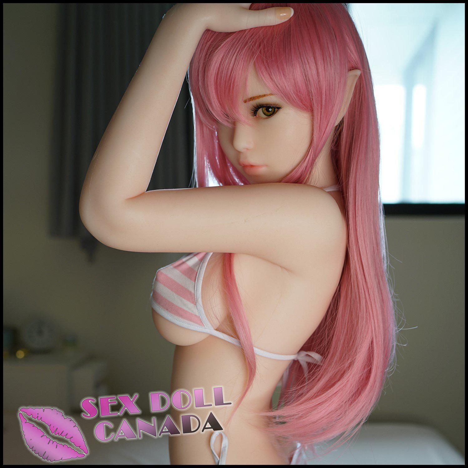 Piper Realistic Sex Doll Curvy Full Body Small Waist Pink Purple Hair