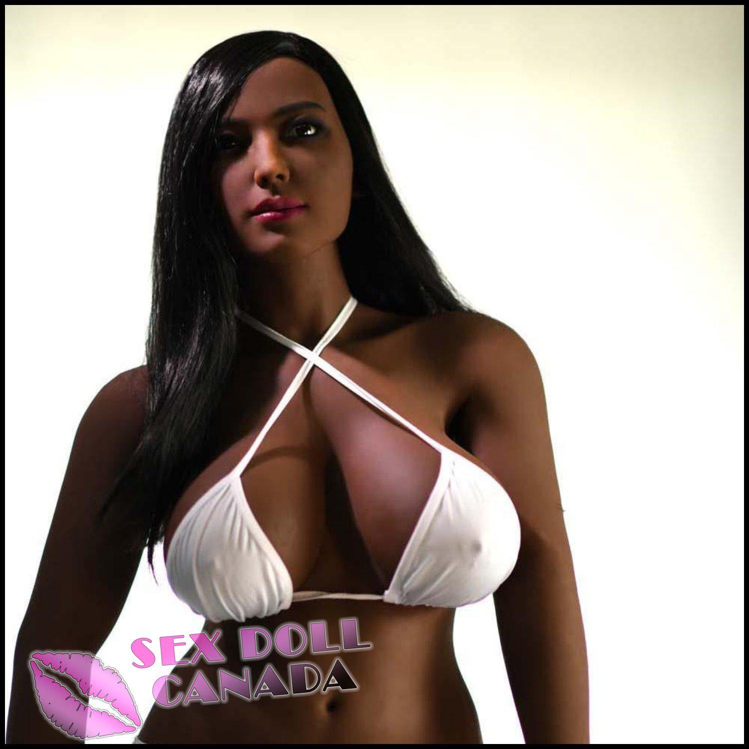 6YE Realistic Sex Doll Short Petite Big Tits Breasts Black Ebony African