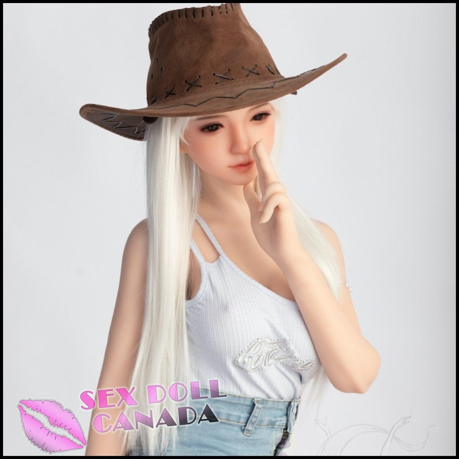 Sanhui Dolls Realistic Sex Doll Short Petite Blonde Hair Asian Japanese Chinese