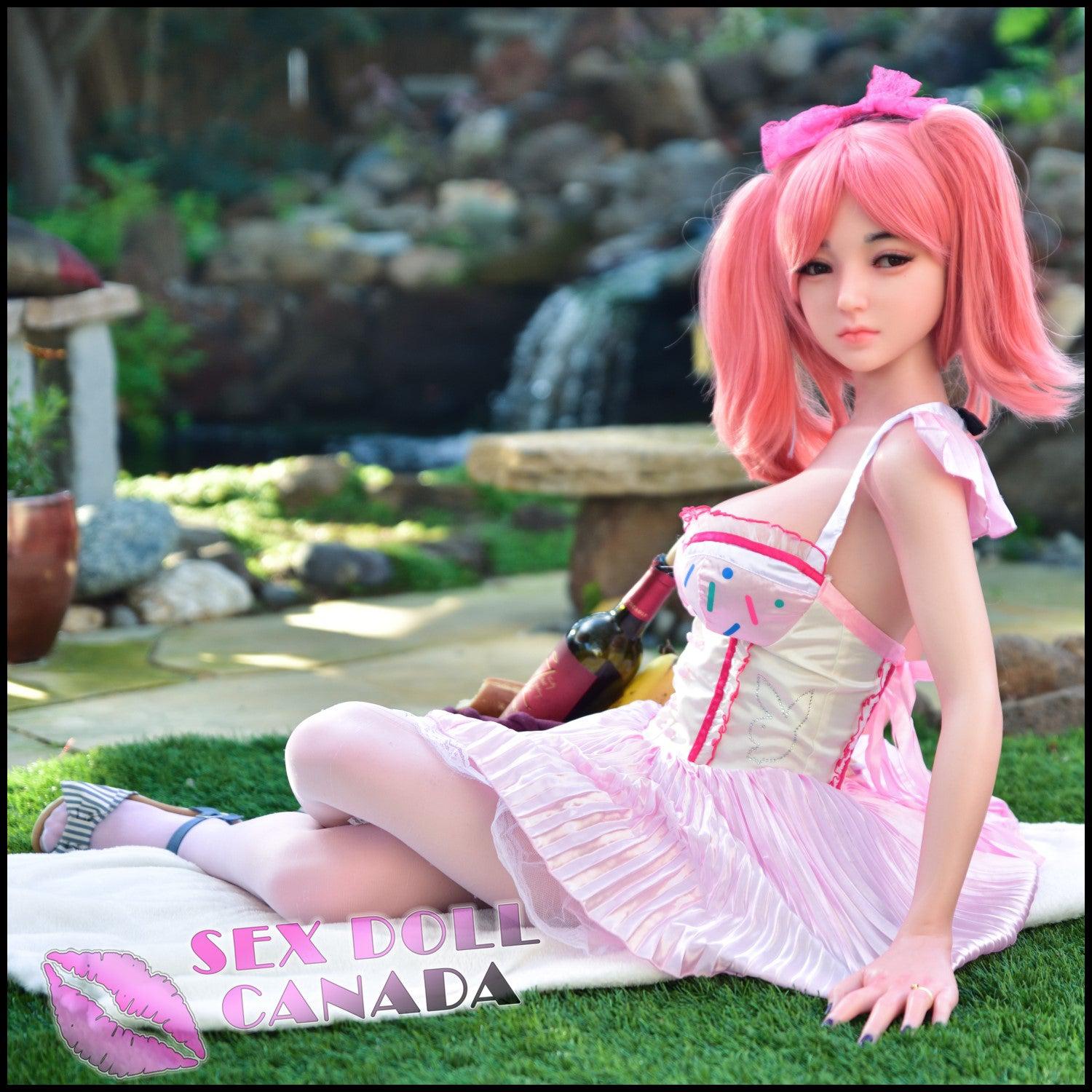 Tayu Realistic Sex Doll Big Tits Breasts Short Petite Pink Purple Hair