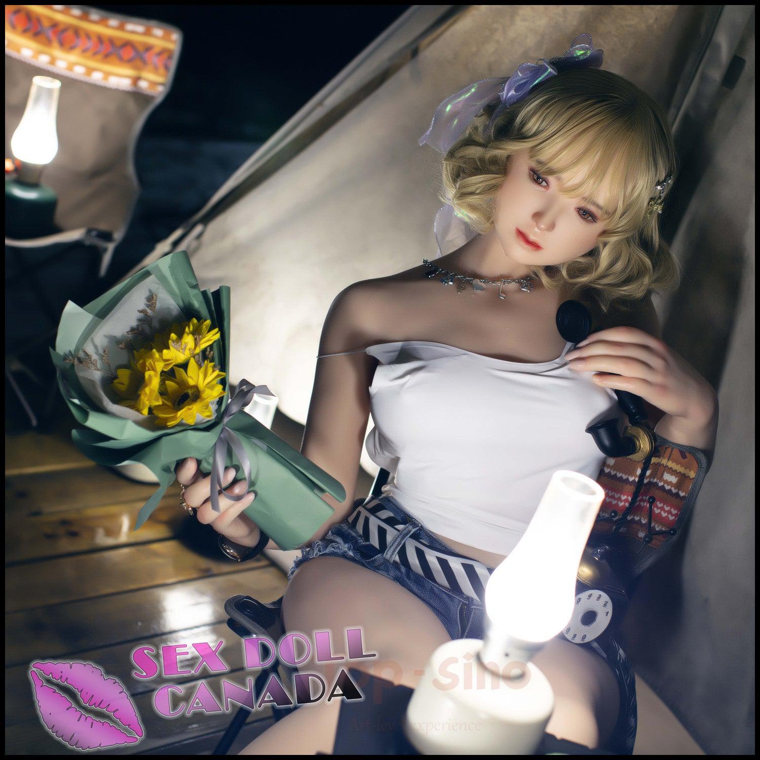 Top Sino (Sino-Doll) Realistic Sex Doll Short Petite Blonde Hair Big Tits Breasts