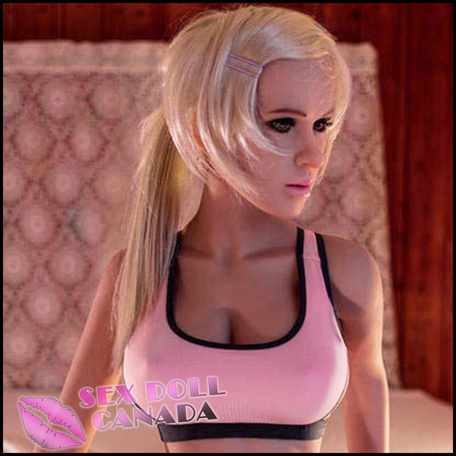 YL Realistic Sex Doll Curvy Full Body Short Petite Blonde Hair