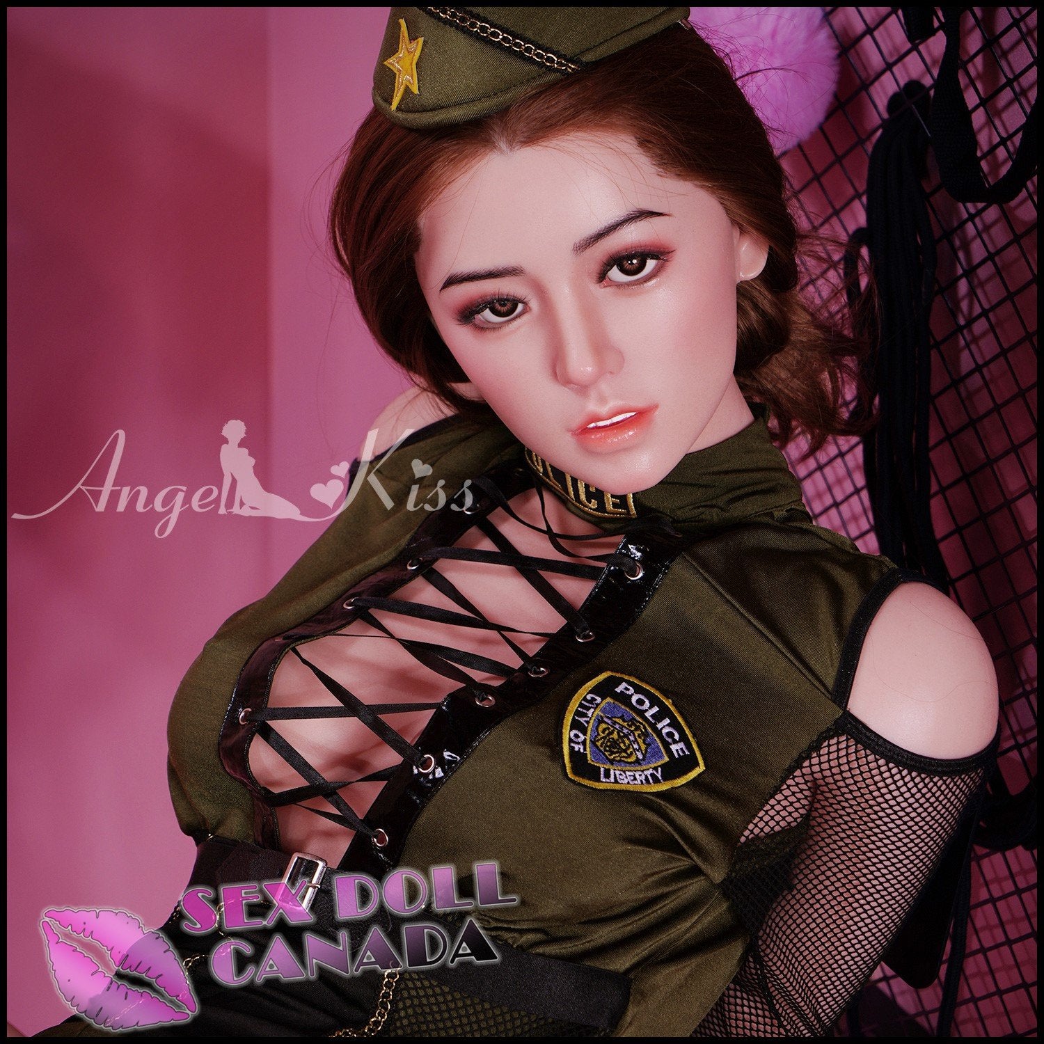 Angel Kiss Realistic Sex Doll Big Tits Breasts Curvy Full Body Brunette Hair