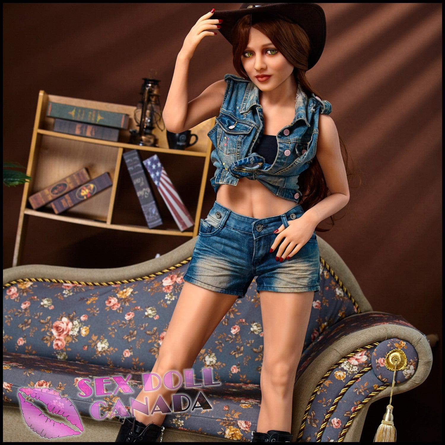 IRONTECH Realistic Sex Doll Western American Short Petite Brunette Hair