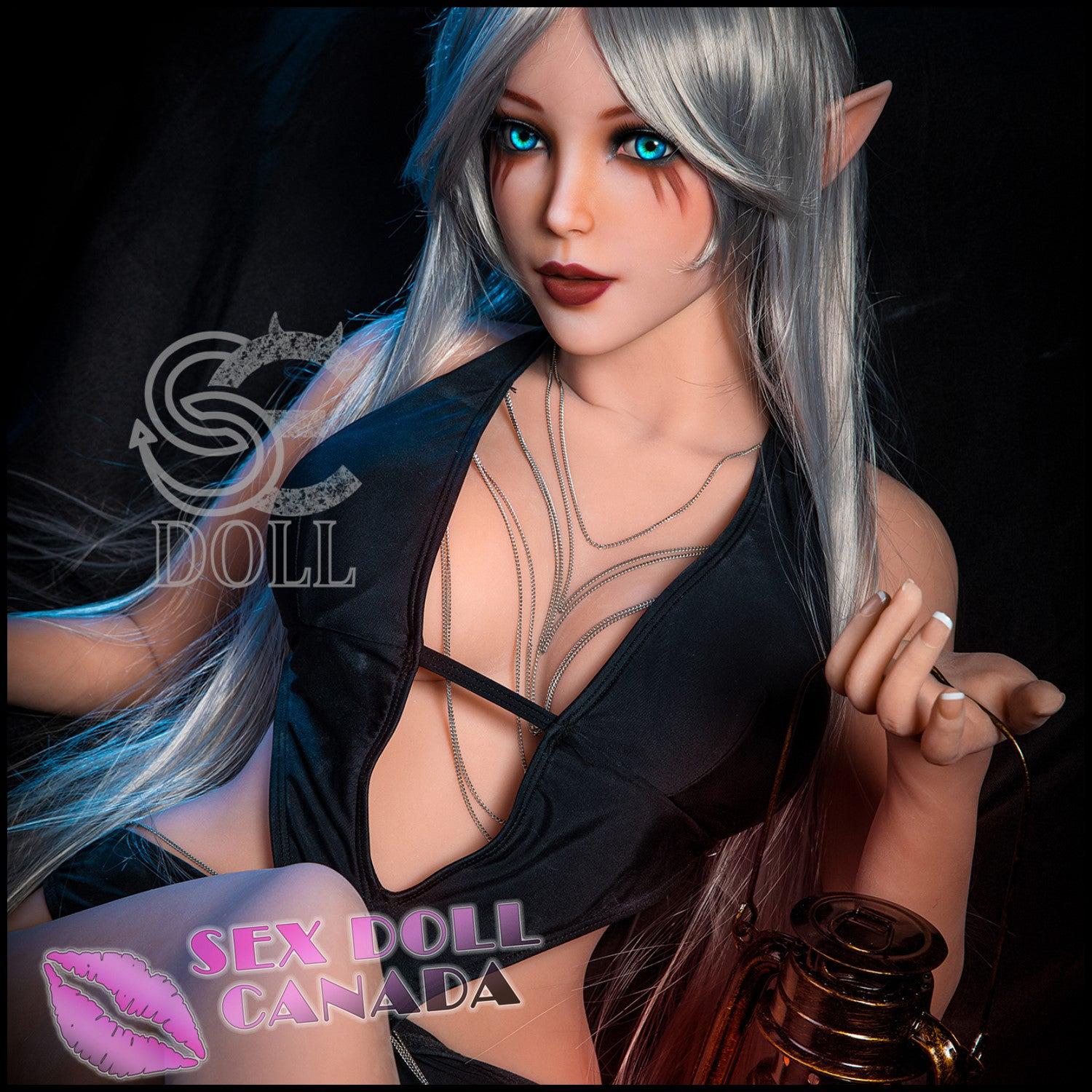SE DOLL Realistic Sex Doll Fit Athletic Gray Silver White Hair Big Tits Breasts
