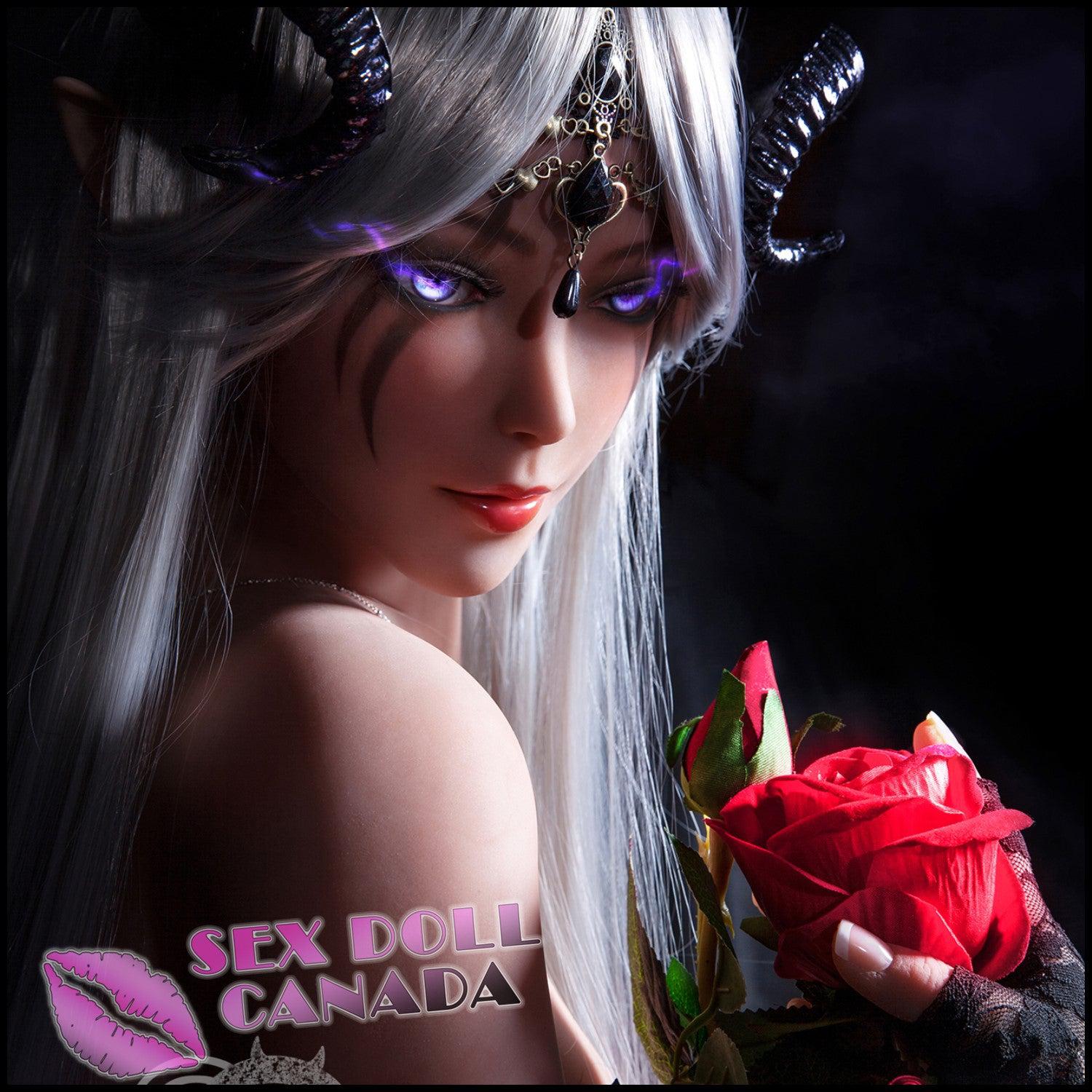 SE DOLL Realistic Sex Doll Fit Athletic Gray Silver White Hair Western American