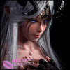 SE DOLL Realistic Sex Doll Gray Silver White Hair Small Waist Elf Fantasy Cosplay