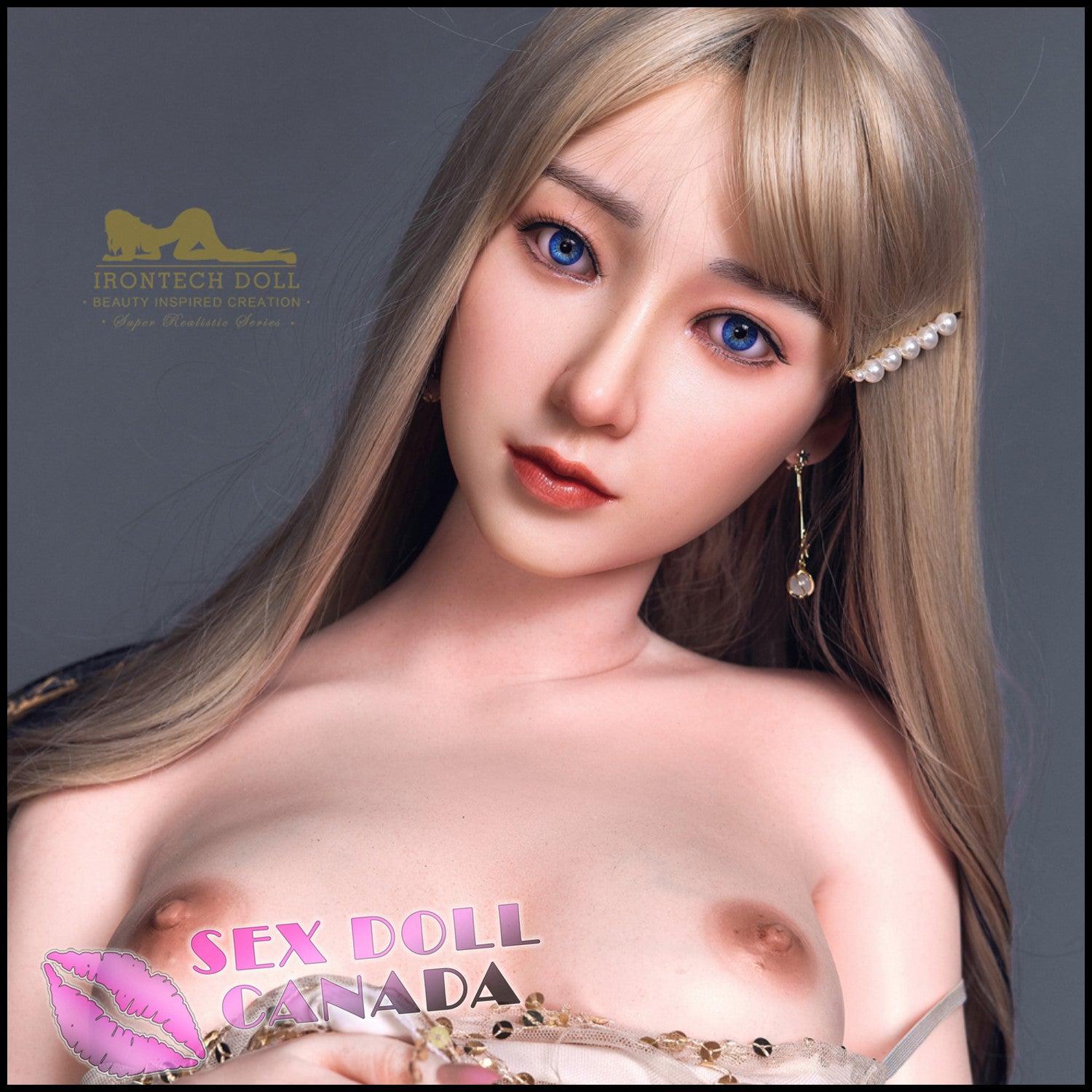 IRONTECH Realistic Sex Doll Short Petite Blonde Hair Big Tits Breasts