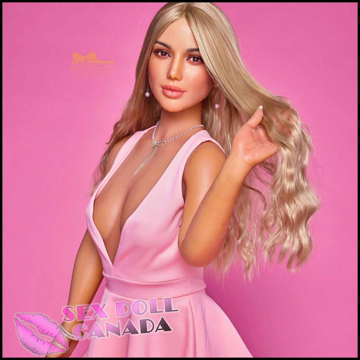 IRONTECH Realistic Sex Doll Blonde Hair Western American Short Petite