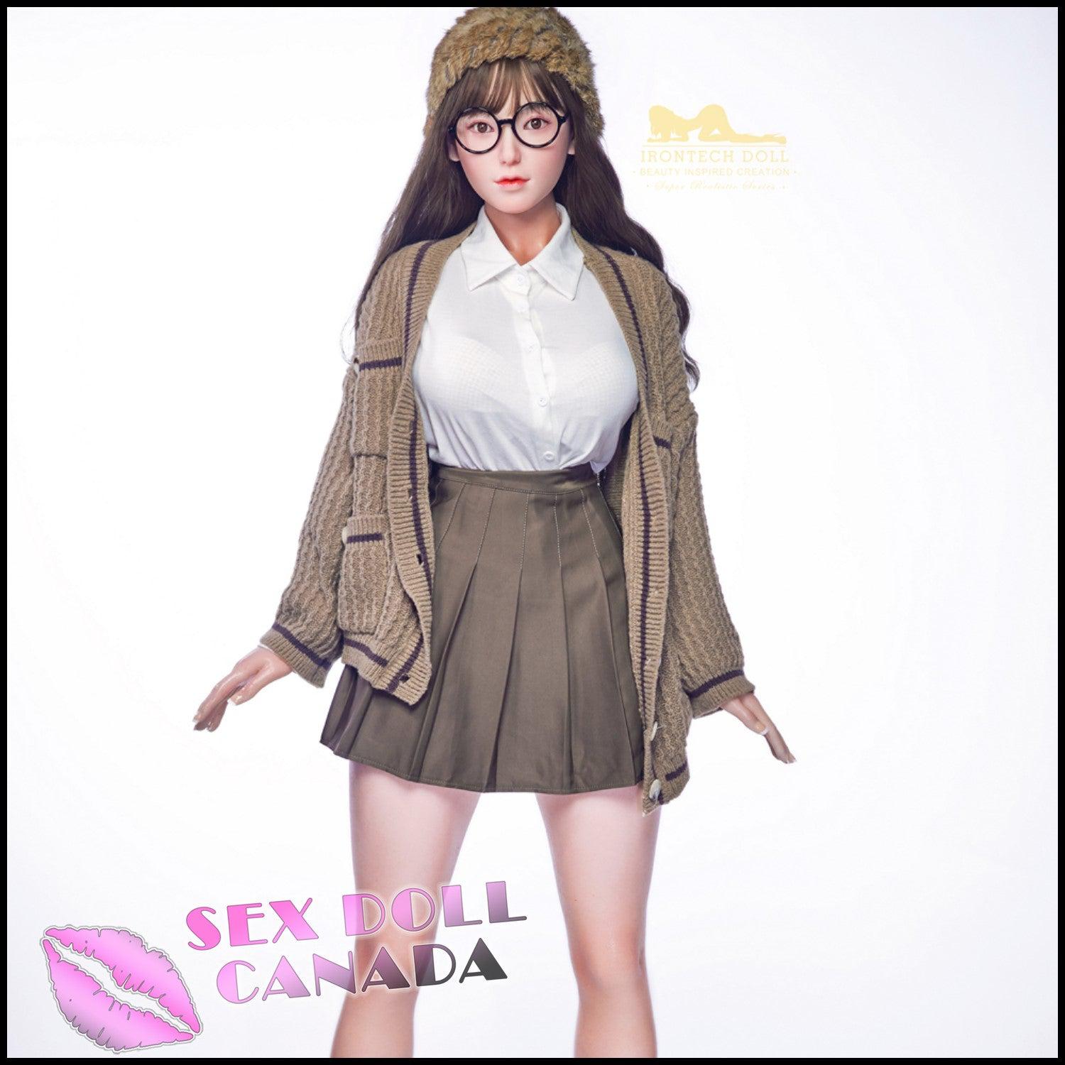 IRONTECH Realistic Sex Doll Big Ass Butt Small Waist Brunette Hair