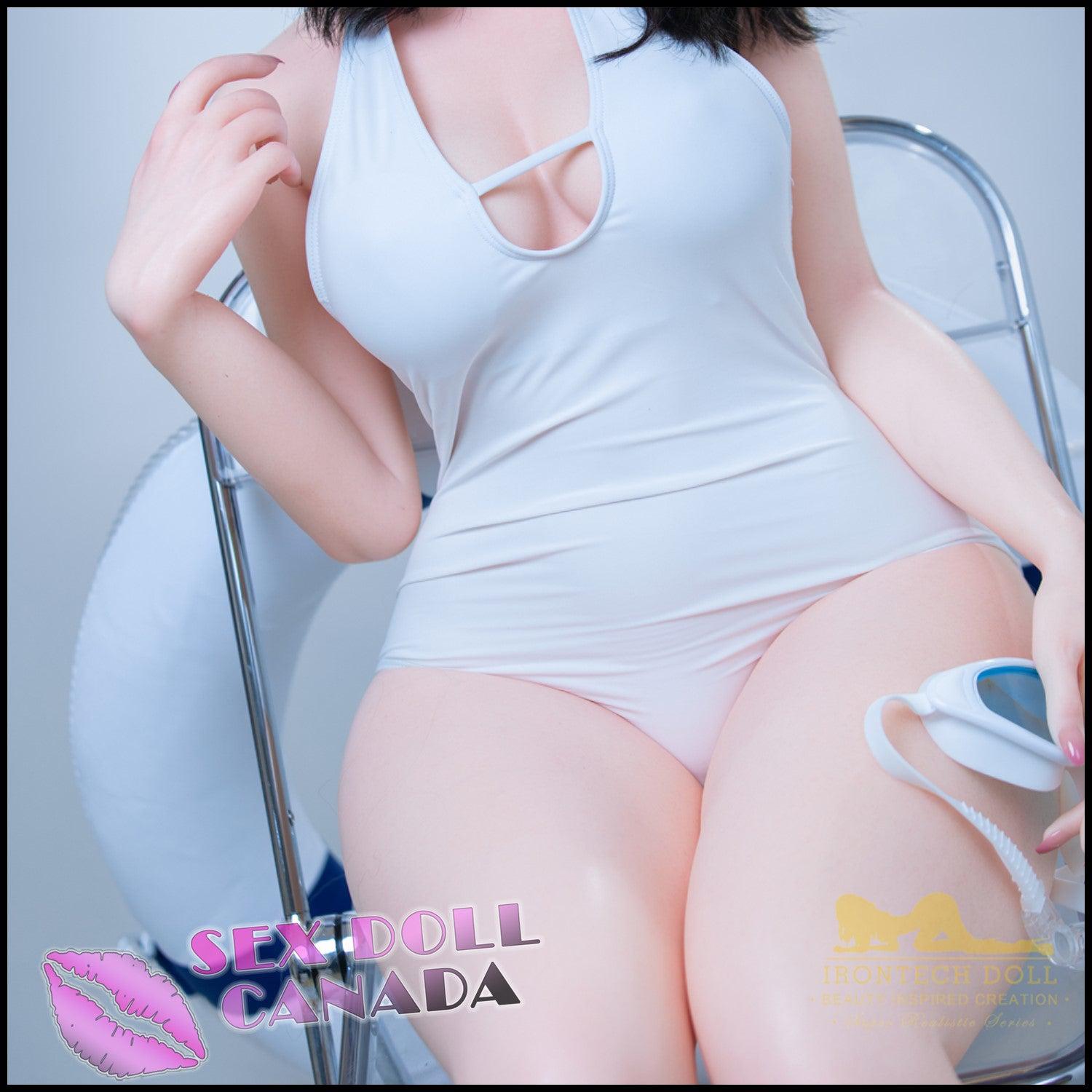 IRONTECH Realistic Sex Doll Big Ass Butt Black Hair Short Petite