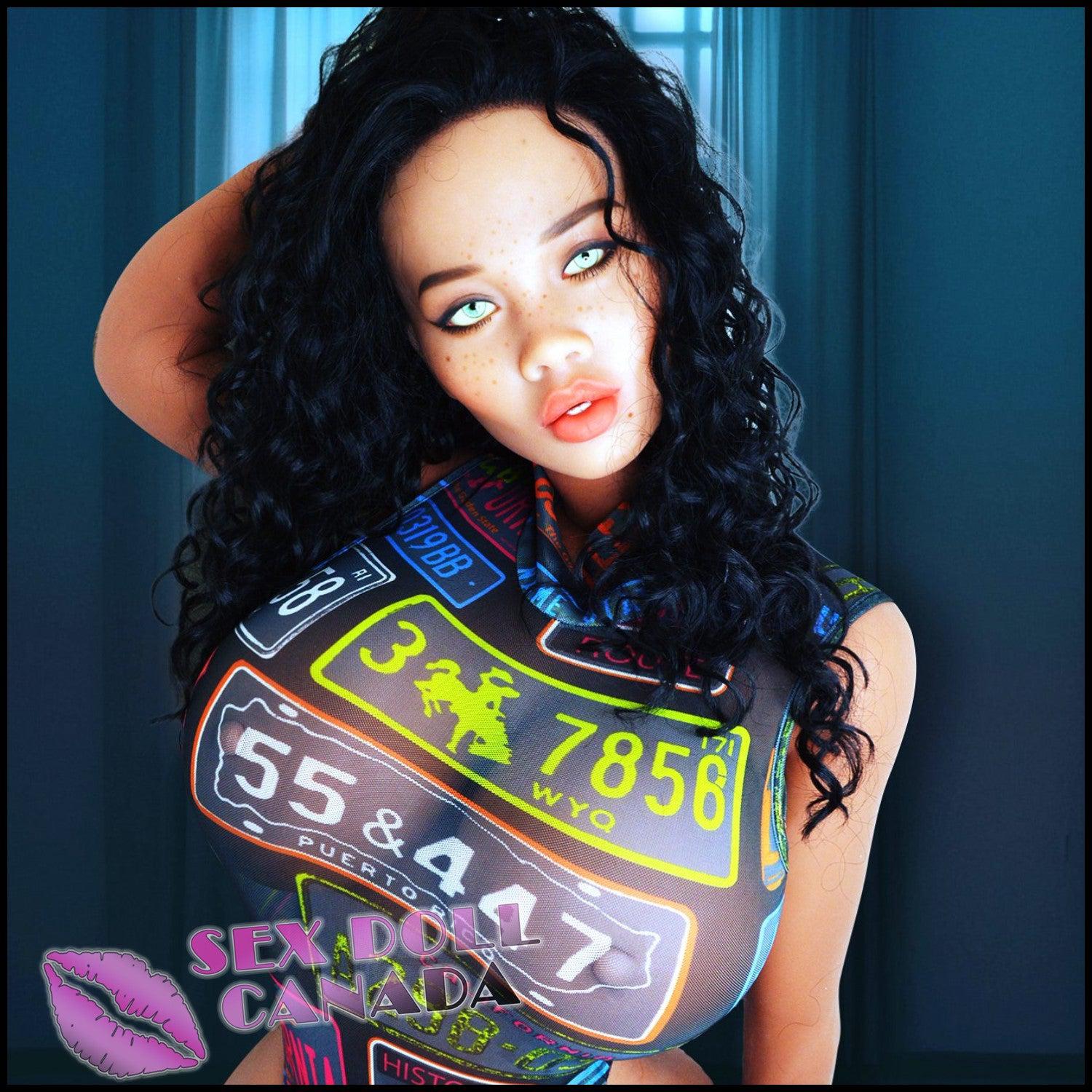 YL Realistic Sex Doll Latina Brazilian Black Hair Curvy Full Body