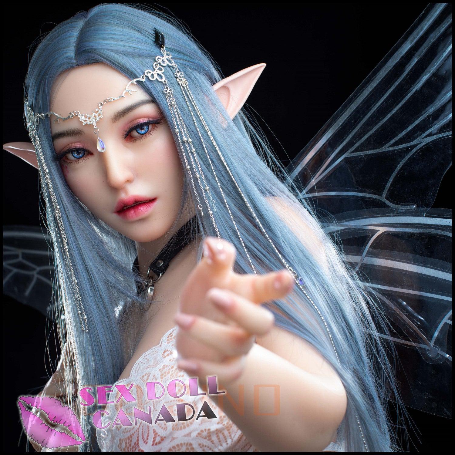 Sino-Doll Realistic Sex Doll Small Waist Huge Tits Boobs Blue Hair