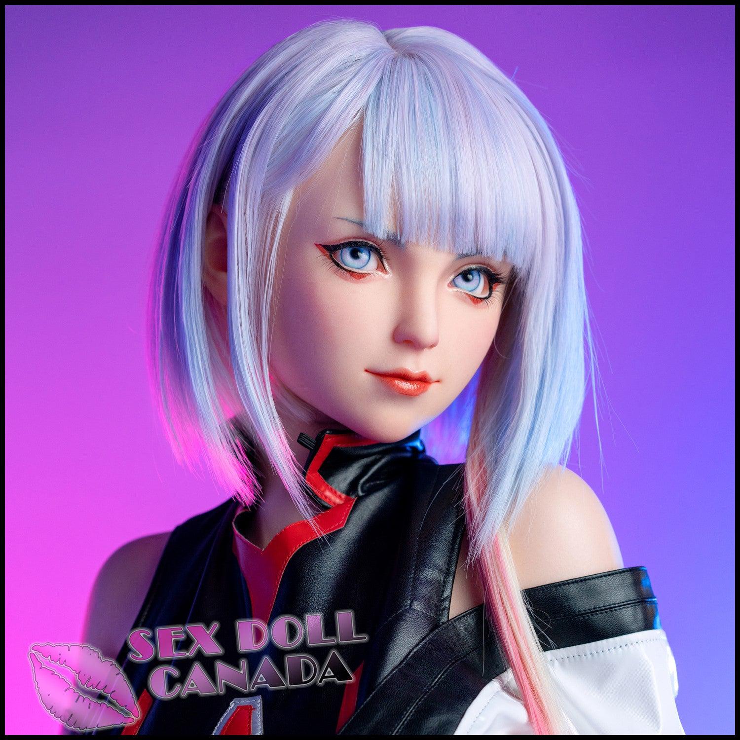 Game Lady Realistic Sex Doll Curvy Full Body Huge Tits Boobs Pink Purple Hair