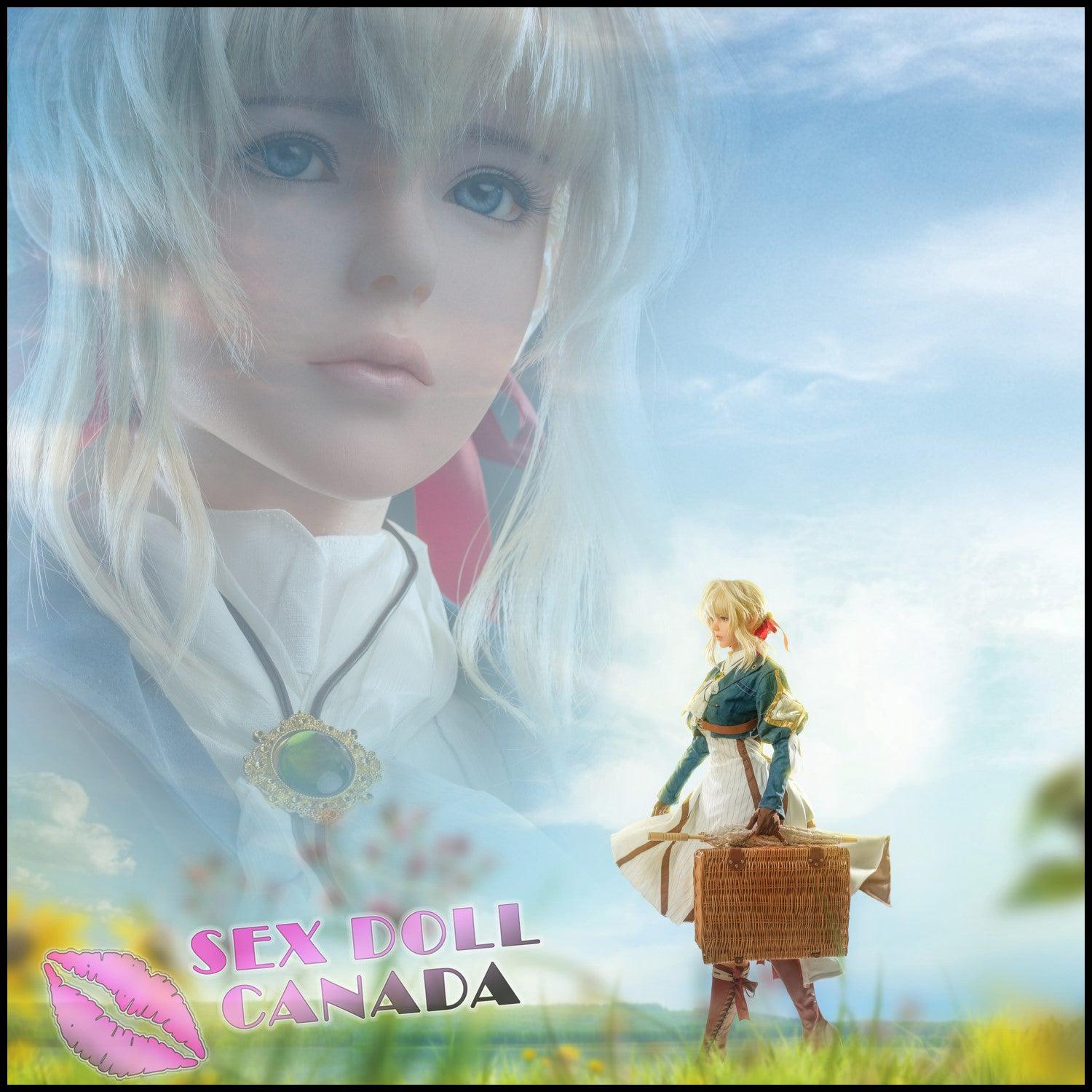 Game Lady Realistic Sex Doll Blonde Hair Curvy Full Body Elf Fantasy Cosplay