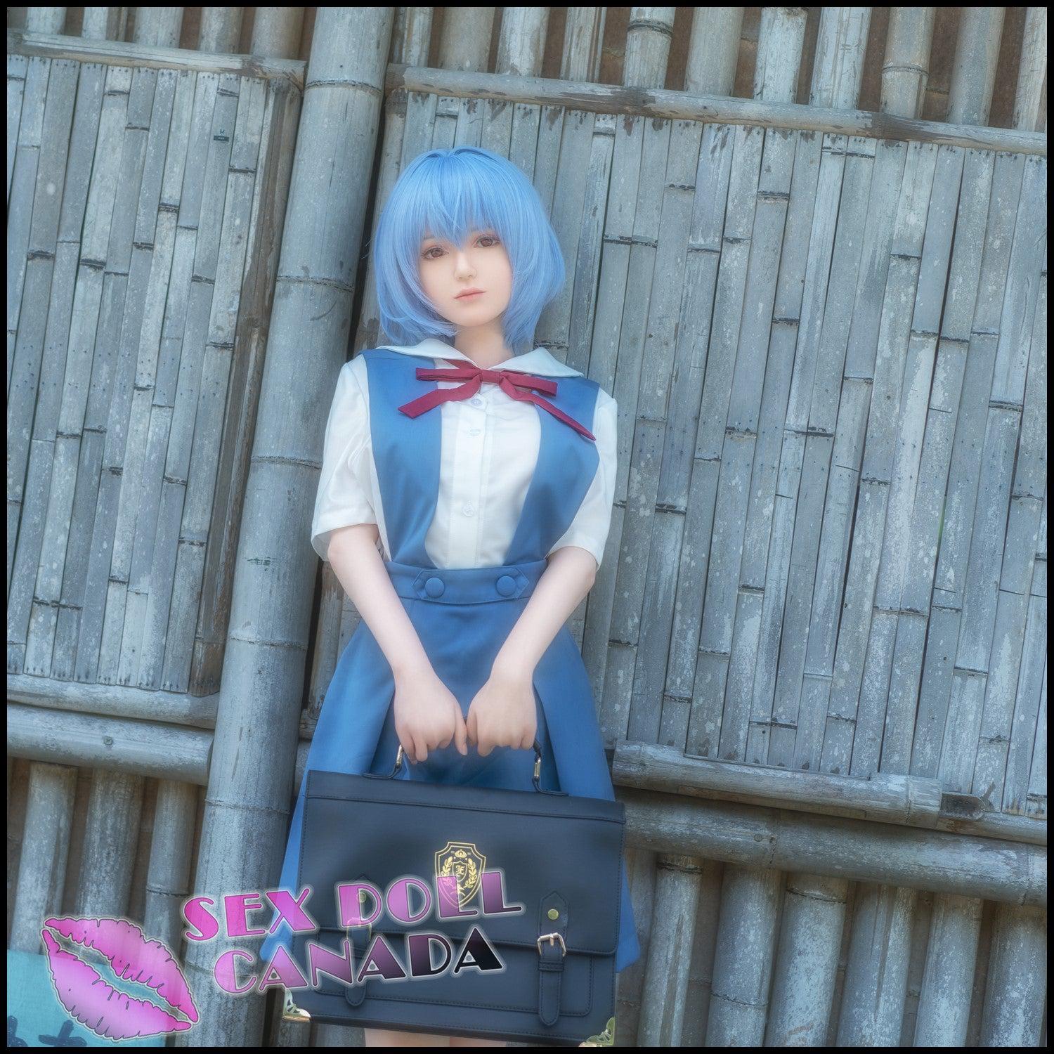 Game Lady Realistic Sex Doll Blue Hair Cartoon Hentai Anime Small Waist