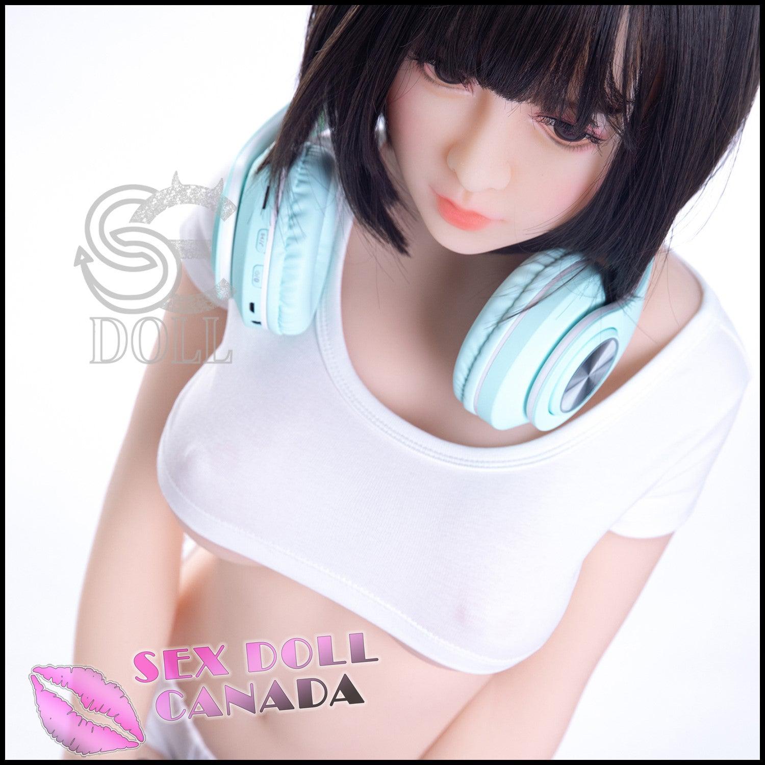 SE DOLL Realistic Sex Doll Black Hair Fit Athletic Big Tits Breasts